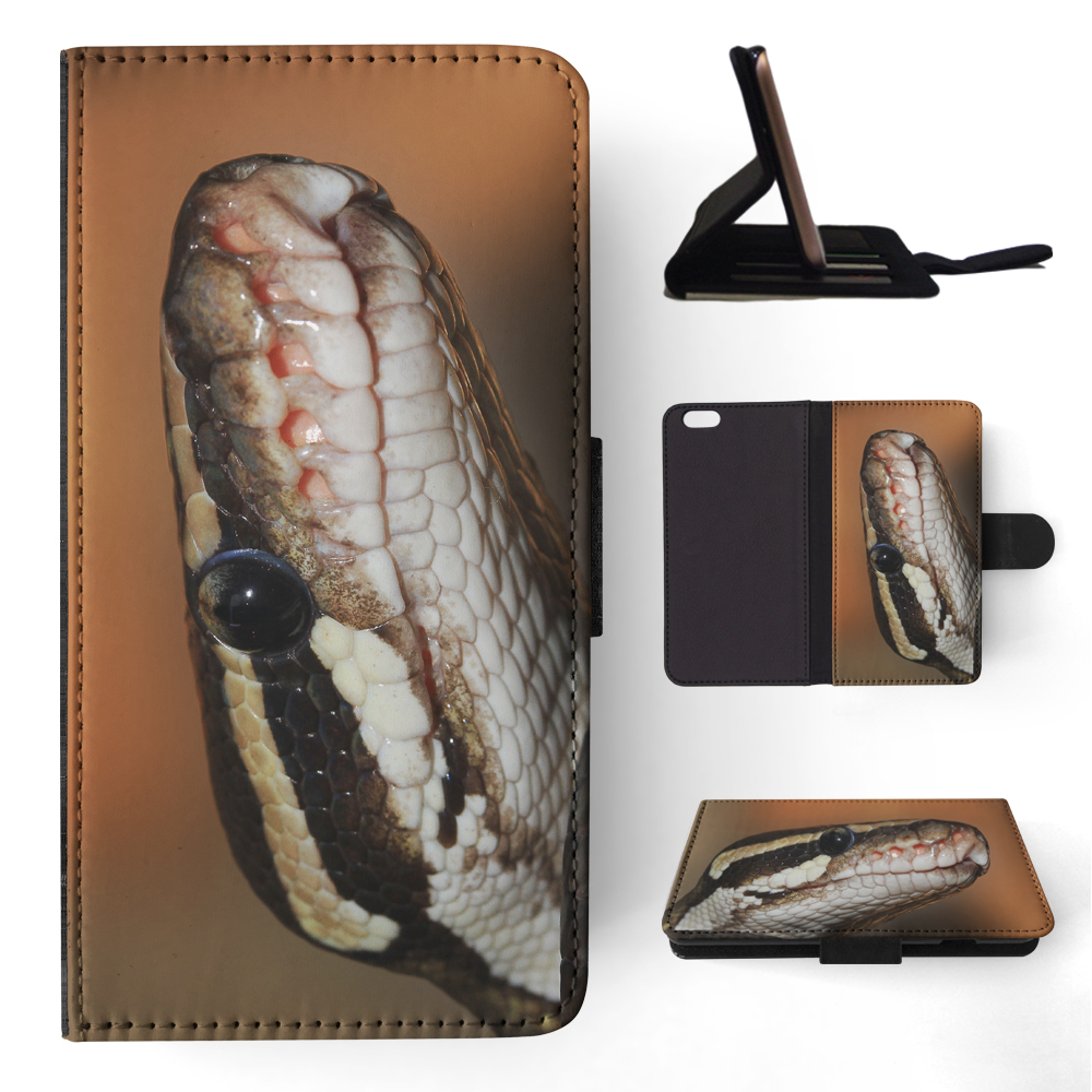 FLIP CASE FOR APPLE IPHONE|GREEN SLITHER SNAKE REPTILE #5 - Foto 149 di 193