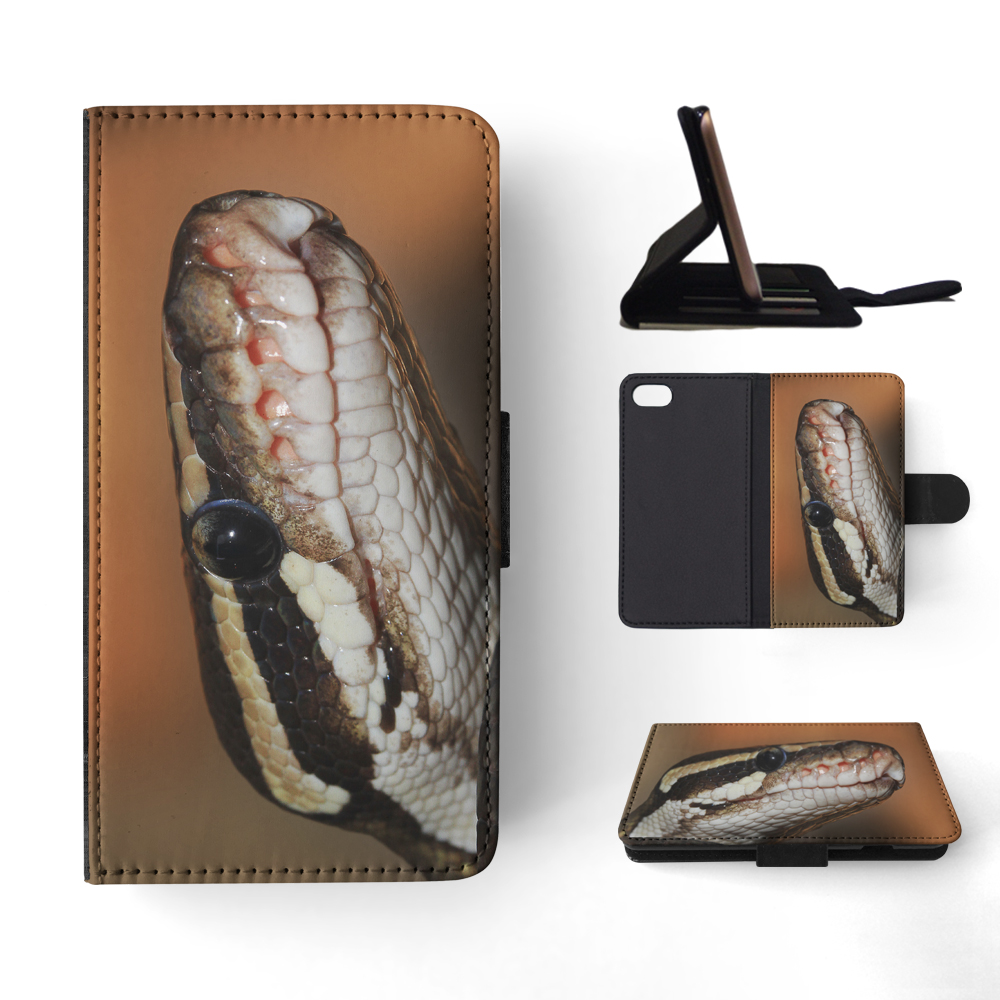 FLIP CASE FOR APPLE IPHONE|GREEN SLITHER SNAKE REPTILE #5 - Foto 134 di 193