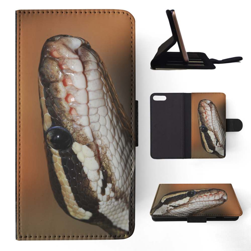 FLIP CASE FOR APPLE IPHONE|GREEN SLITHER SNAKE REPTILE #5 - Foto 129 di 193