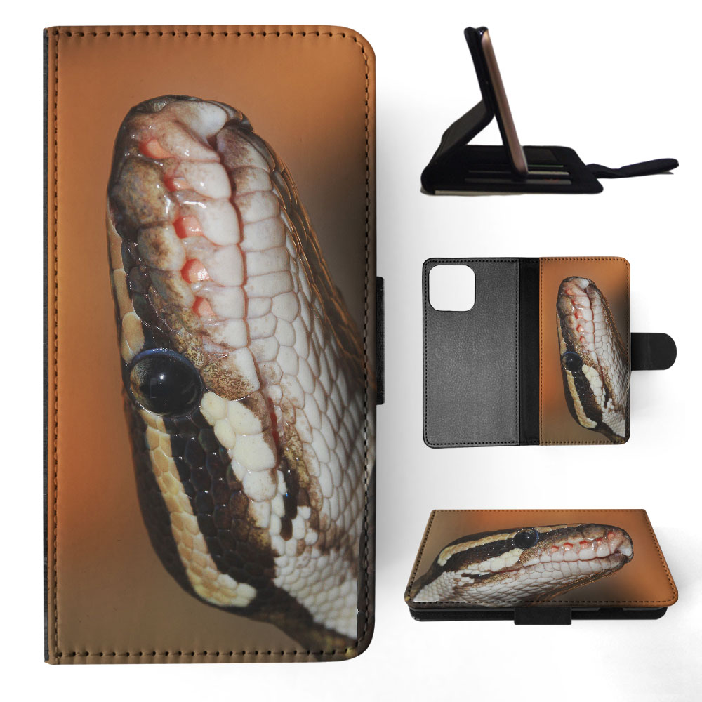FLIP CASE FOR APPLE IPHONE|GREEN SLITHER SNAKE REPTILE #5 - Foto 26 di 193
