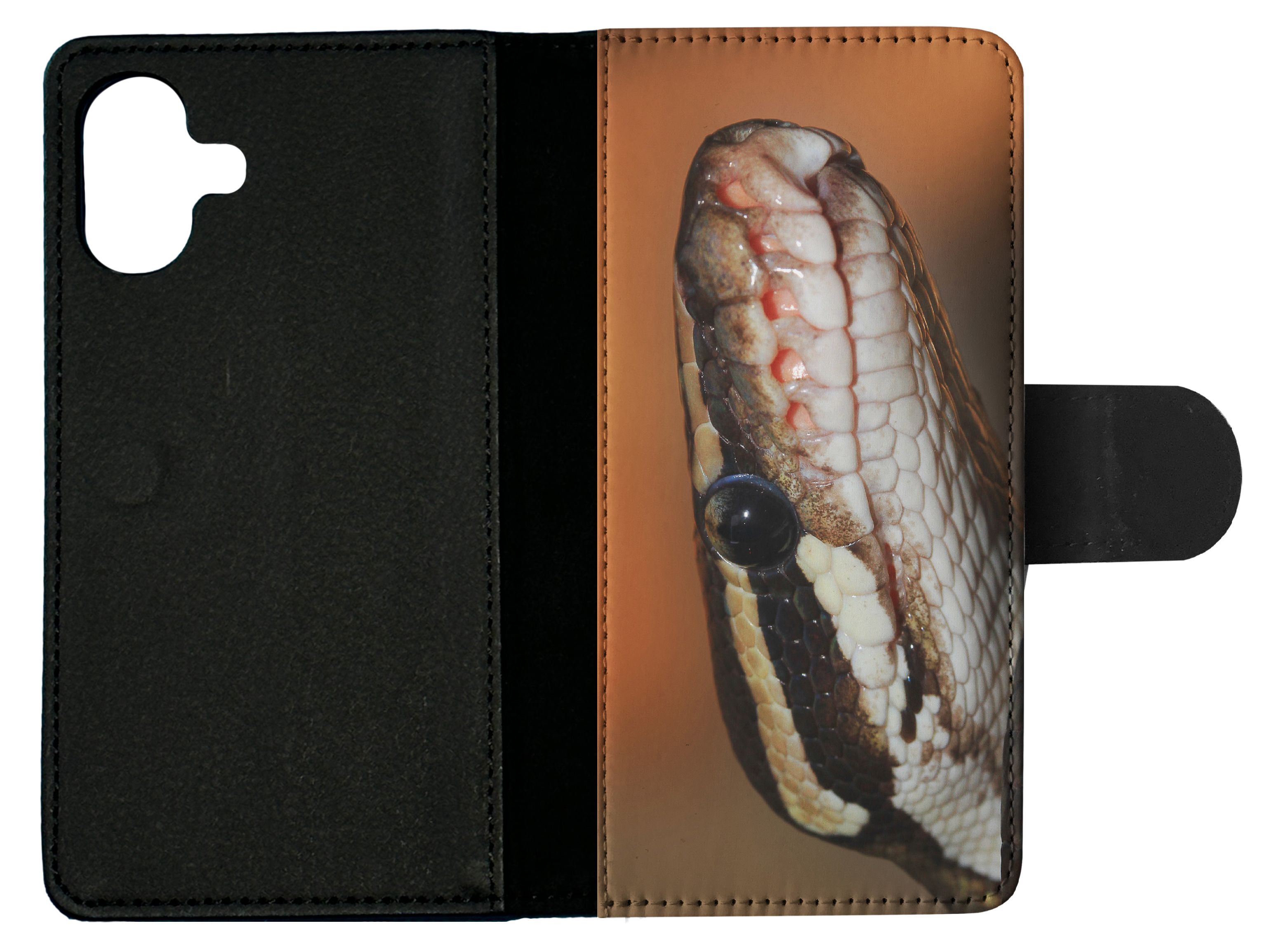 FLIP CASE FOR APPLE IPHONE|GREEN SLITHER SNAKE REPTILE #5 - Foto 19 di 193