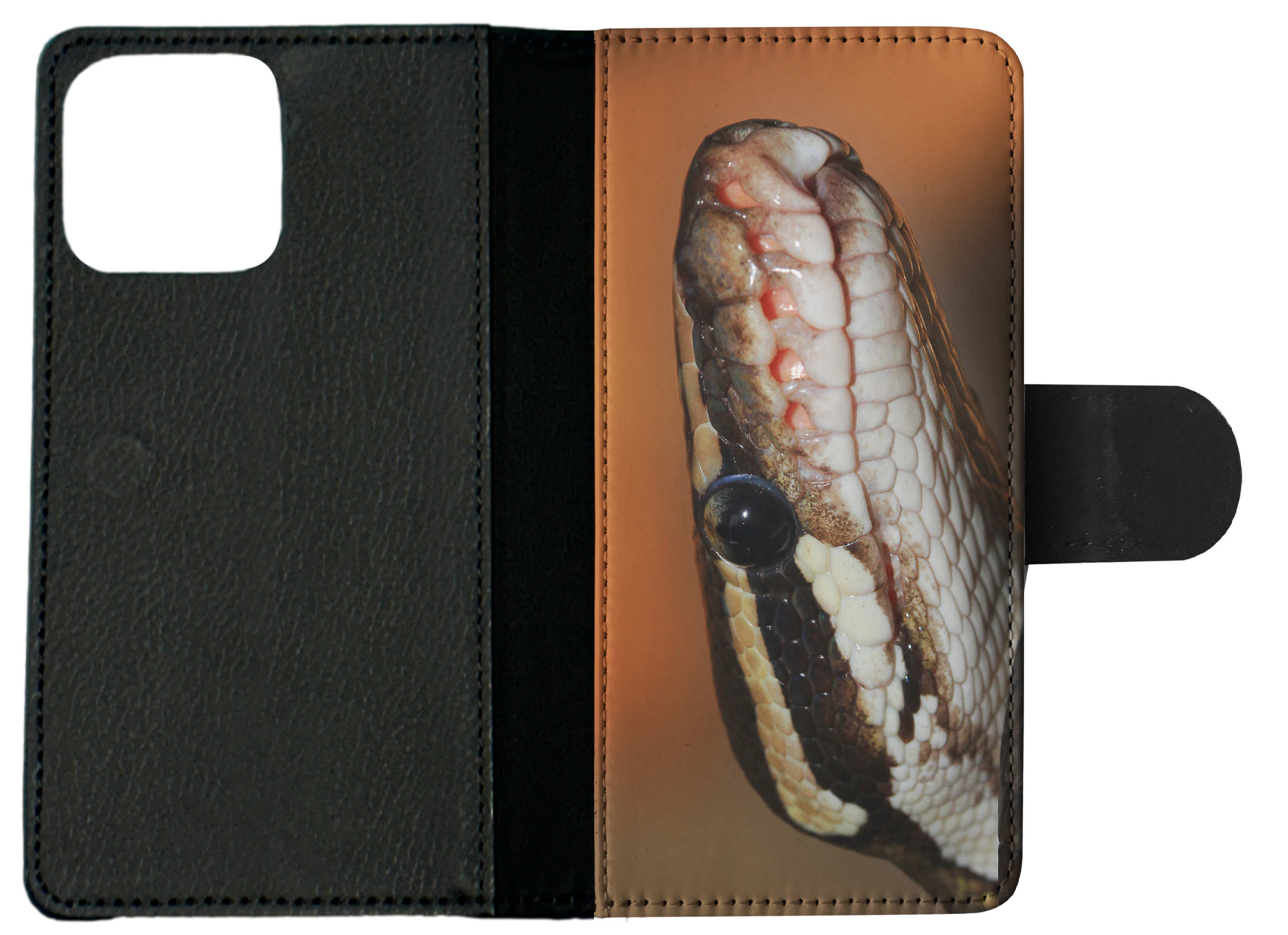 FLIP CASE FOR APPLE IPHONE|GREEN SLITHER SNAKE REPTILE #5 - Foto 9 di 193
