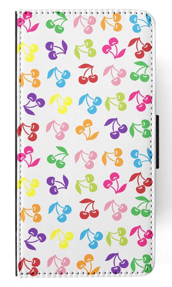 FLIP CASE FOR APPLE IPHONE|CUTE RAINBOW CHERRY FRUIT PATTERN - Picture 115 of 193