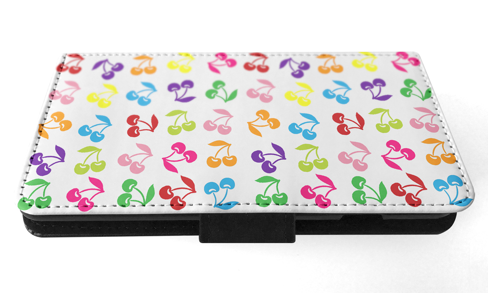 FLIP CASE FOR APPLE IPHONE|CUTE RAINBOW CHERRY FRUIT PATTERN - Picture 116 of 193