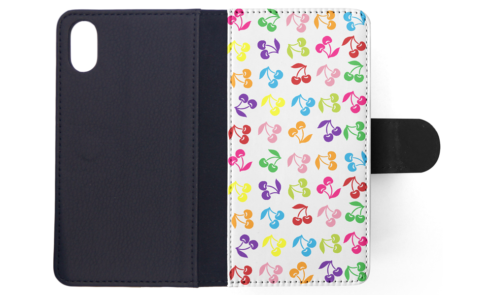 FLIP CASE FOR APPLE IPHONE|CUTE RAINBOW CHERRY FRUIT PATTERN - Picture 117 of 193