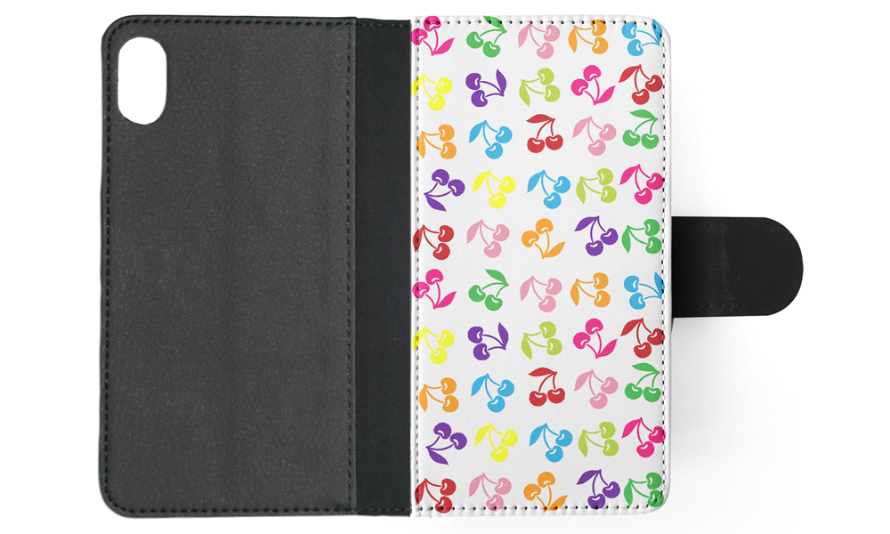 FLIP CASE FOR APPLE IPHONE|CUTE RAINBOW CHERRY FRUIT PATTERN - Picture 112 of 193