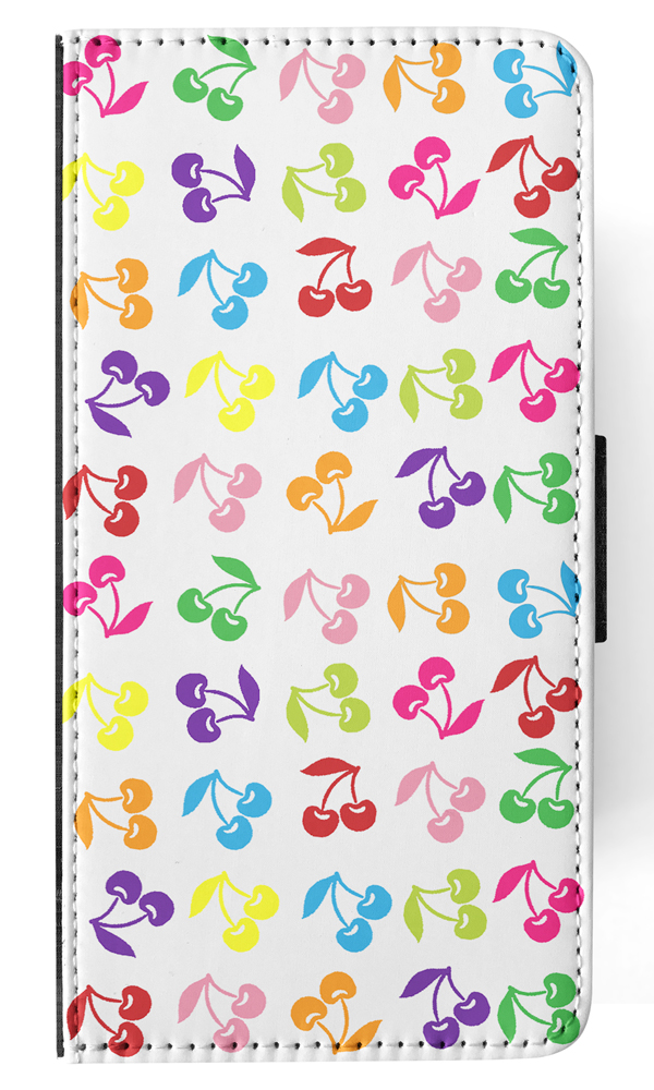FLIP CASE FOR APPLE IPHONE|CUTE RAINBOW CHERRY FRUIT PATTERN - Picture 95 of 193