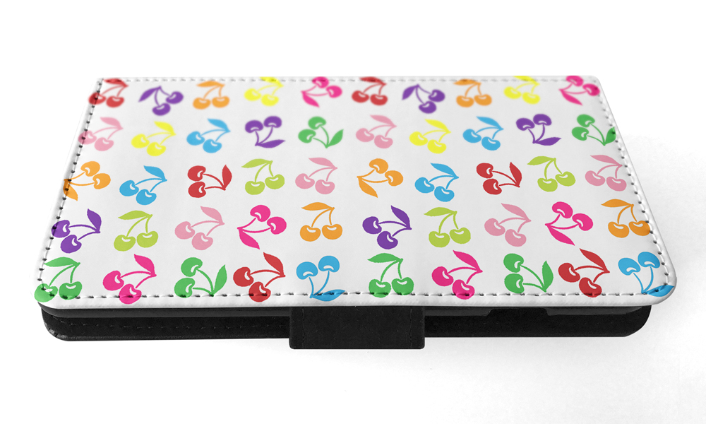 FLIP CASE FOR APPLE IPHONE|CUTE RAINBOW CHERRY FRUIT PATTERN - Picture 96 of 193