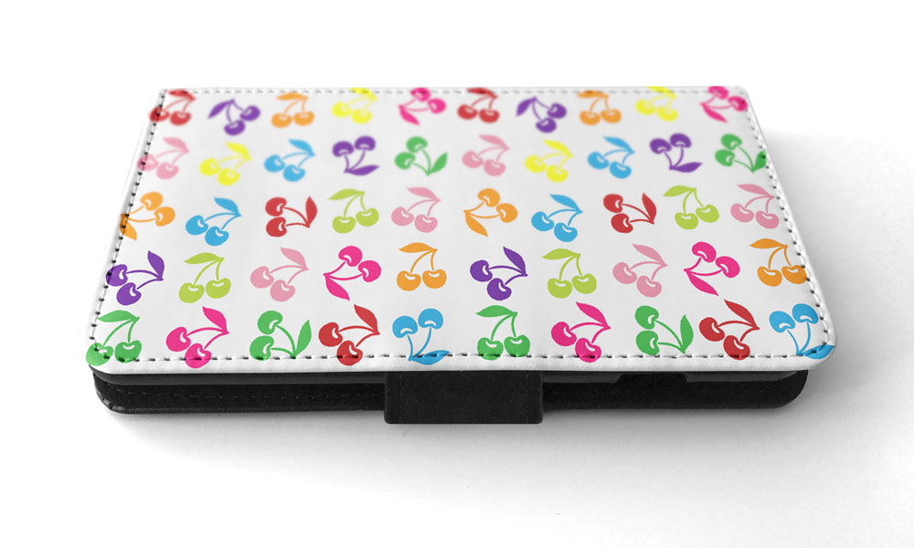 FLIP CASE FOR APPLE IPHONE|CUTE RAINBOW CHERRY FRUIT PATTERN - Picture 171 of 193