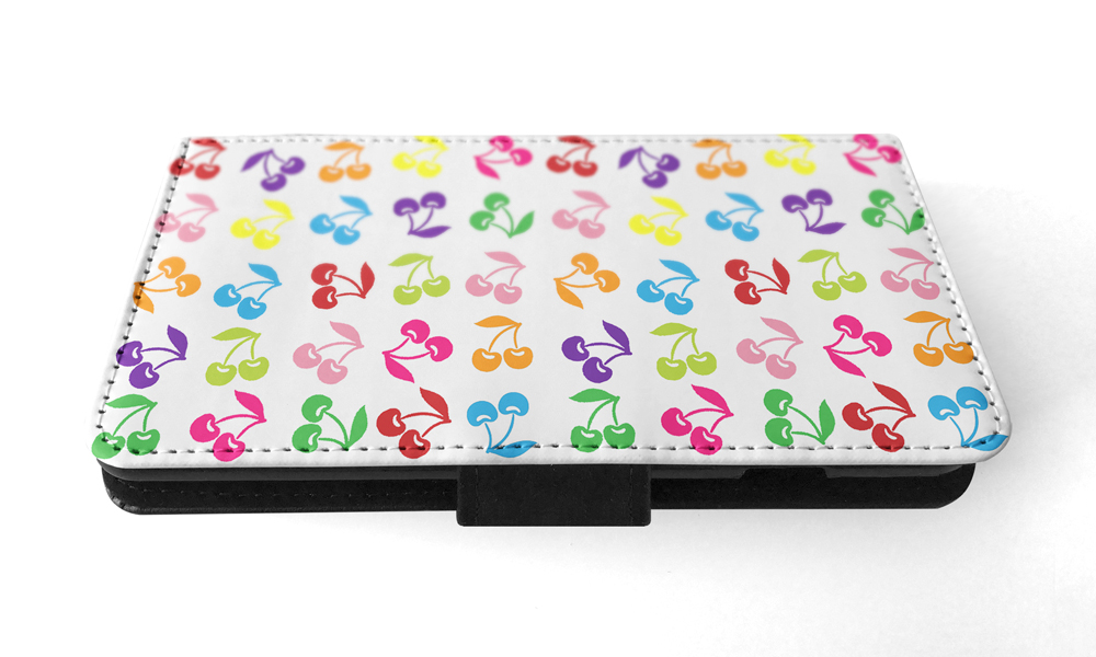 FLIP CASE FOR APPLE IPHONE|CUTE RAINBOW CHERRY FRUIT PATTERN - Picture 161 of 193