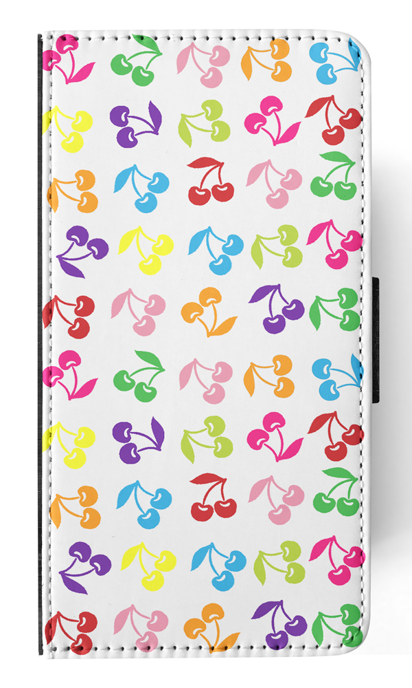 FLIP CASE FOR APPLE IPHONE|CUTE RAINBOW CHERRY FRUIT PATTERN - Picture 150 of 193