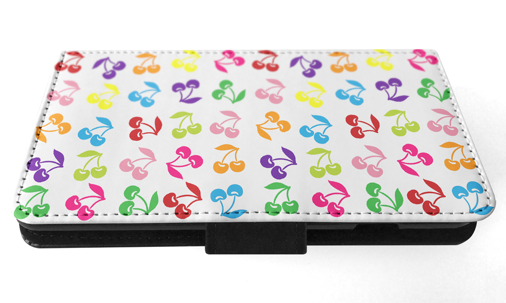 FLIP CASE FOR APPLE IPHONE|CUTE RAINBOW CHERRY FRUIT PATTERN - Picture 151 of 193