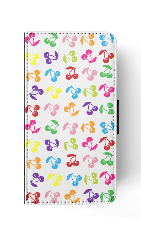 FLIP CASE FOR APPLE IPHONE|CUTE RAINBOW CHERRY FRUIT PATTERN - Picture 135 of 193