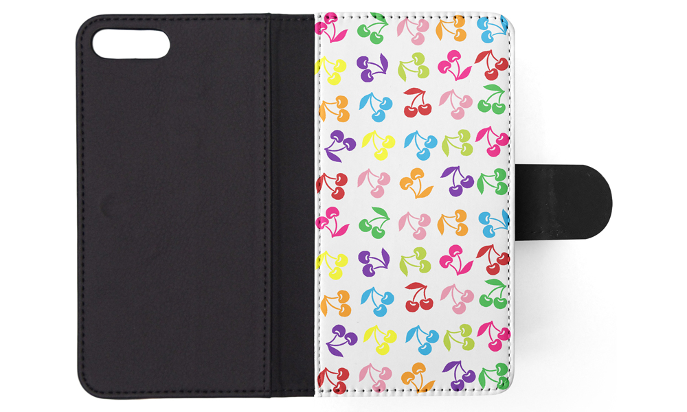 FLIP CASE FOR APPLE IPHONE|CUTE RAINBOW CHERRY FRUIT PATTERN - Picture 132 of 193