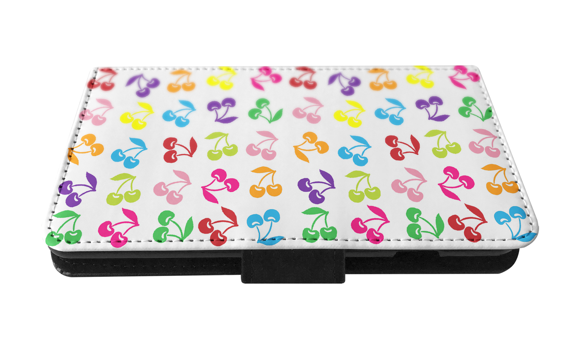 FLIP CASE FOR APPLE IPHONE|CUTE RAINBOW CHERRY FRUIT PATTERN - Picture 18 of 193