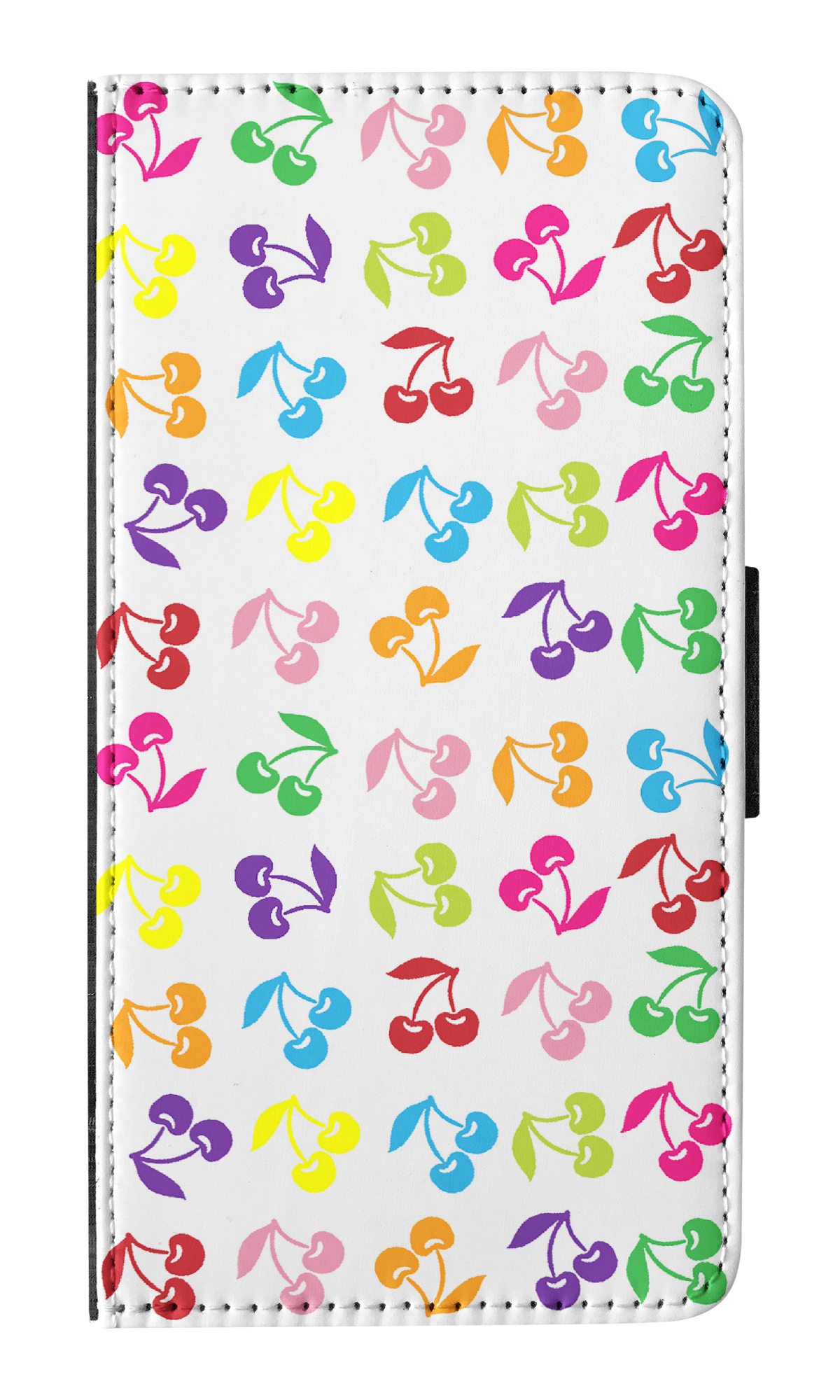 FLIP CASE FOR APPLE IPHONE|CUTE RAINBOW CHERRY FRUIT PATTERN - Picture 7 of 193
