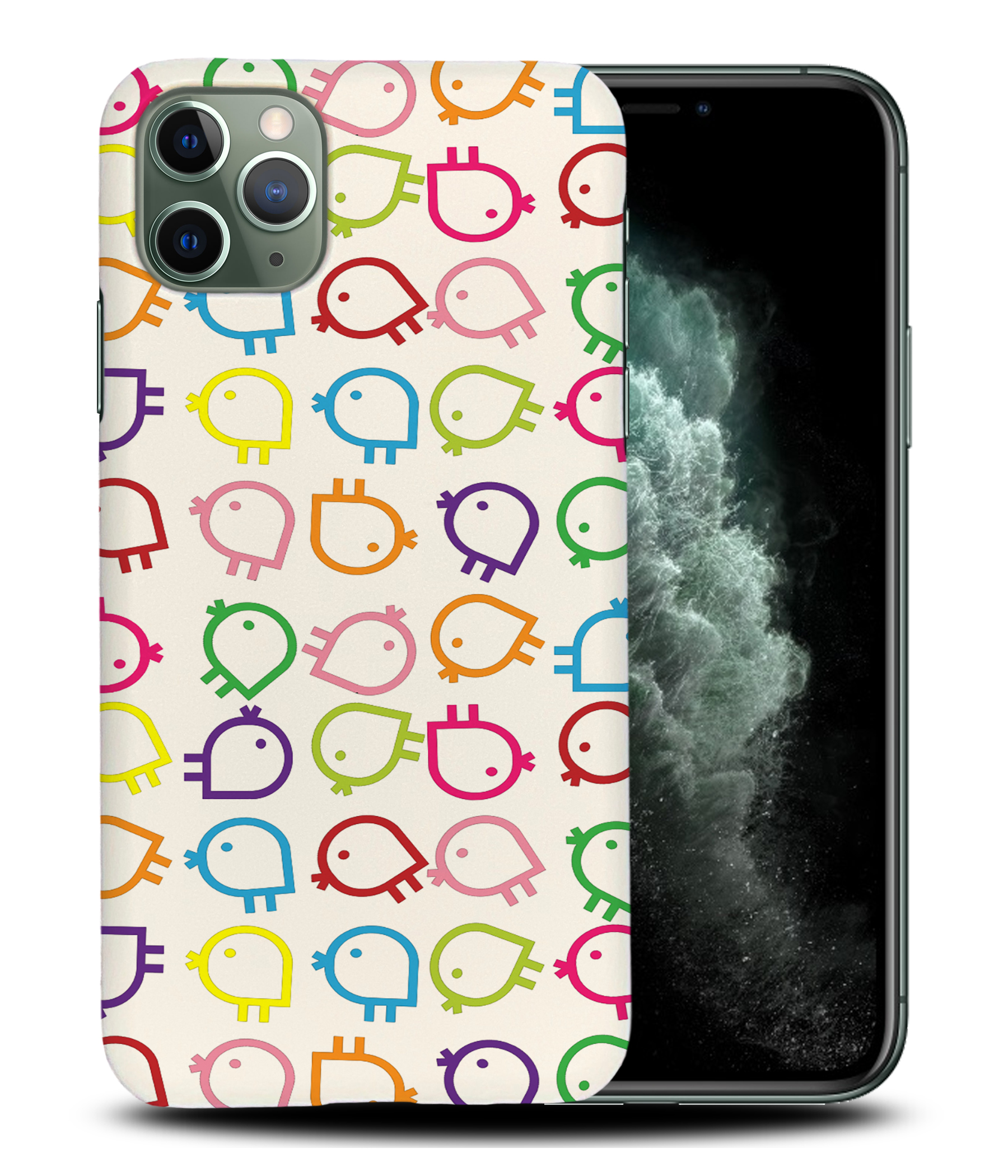 CASE COVER FOR APPLE IPHONE|RAINBOW CHICKEN PATTERN - Picture 23 of 44