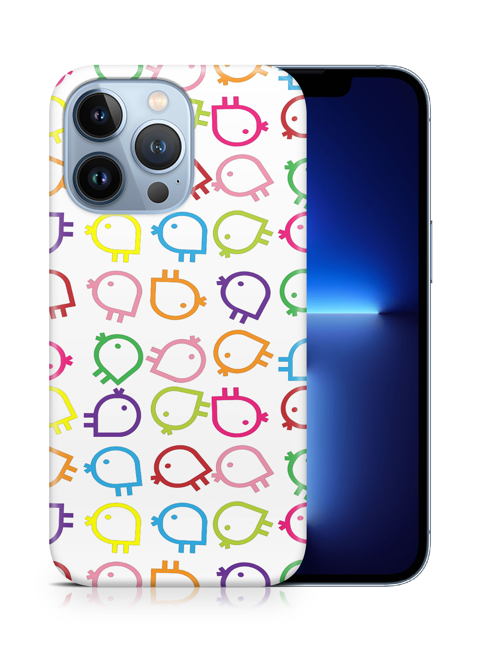 CASE COVER FOR APPLE IPHONE|RAINBOW CHICKEN PATTERN - Picture 15 of 44