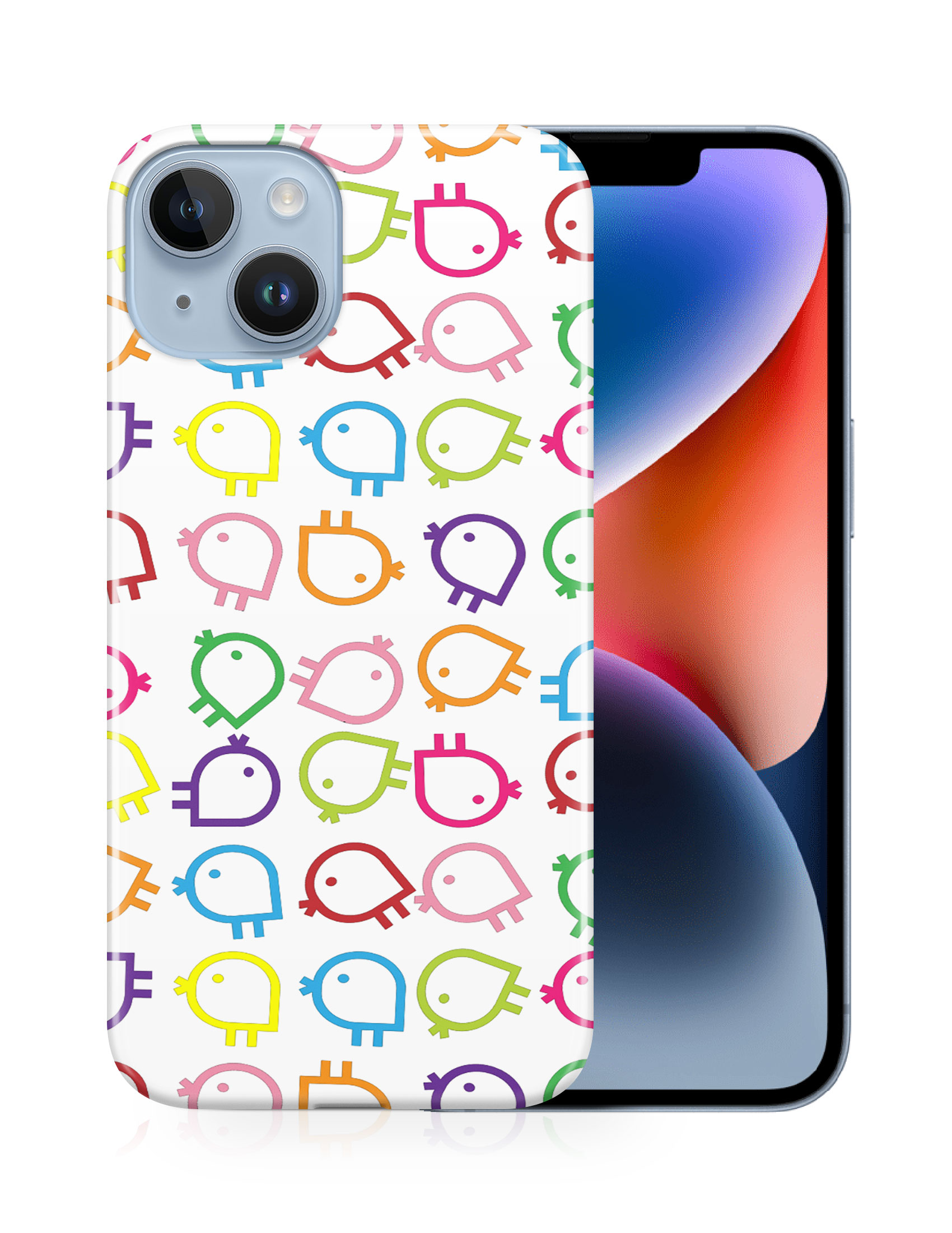 CASE COVER FOR APPLE IPHONE|RAINBOW CHICKEN PATTERN - Picture 13 of 44