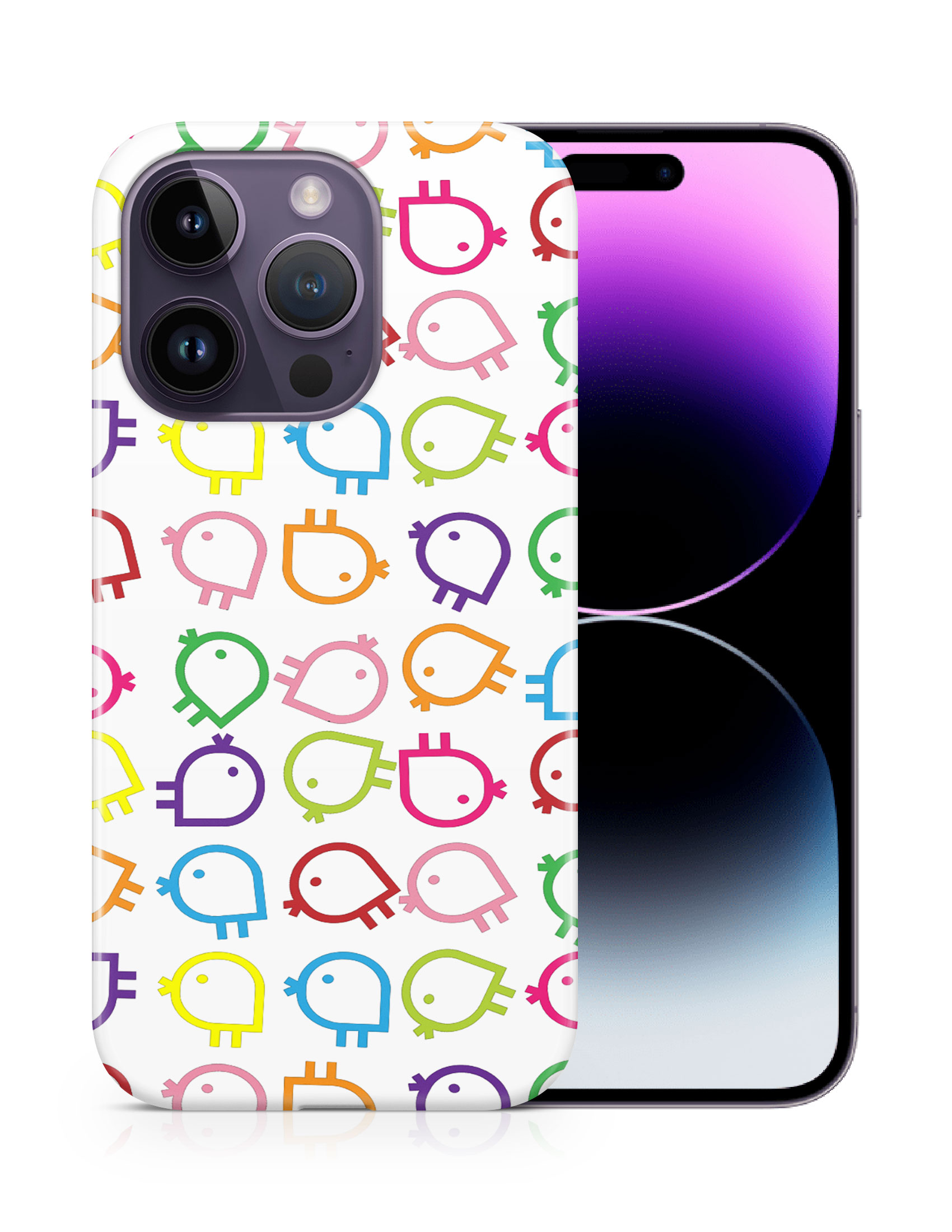 CASE COVER FOR APPLE IPHONE|RAINBOW CHICKEN PATTERN - Picture 11 of 44