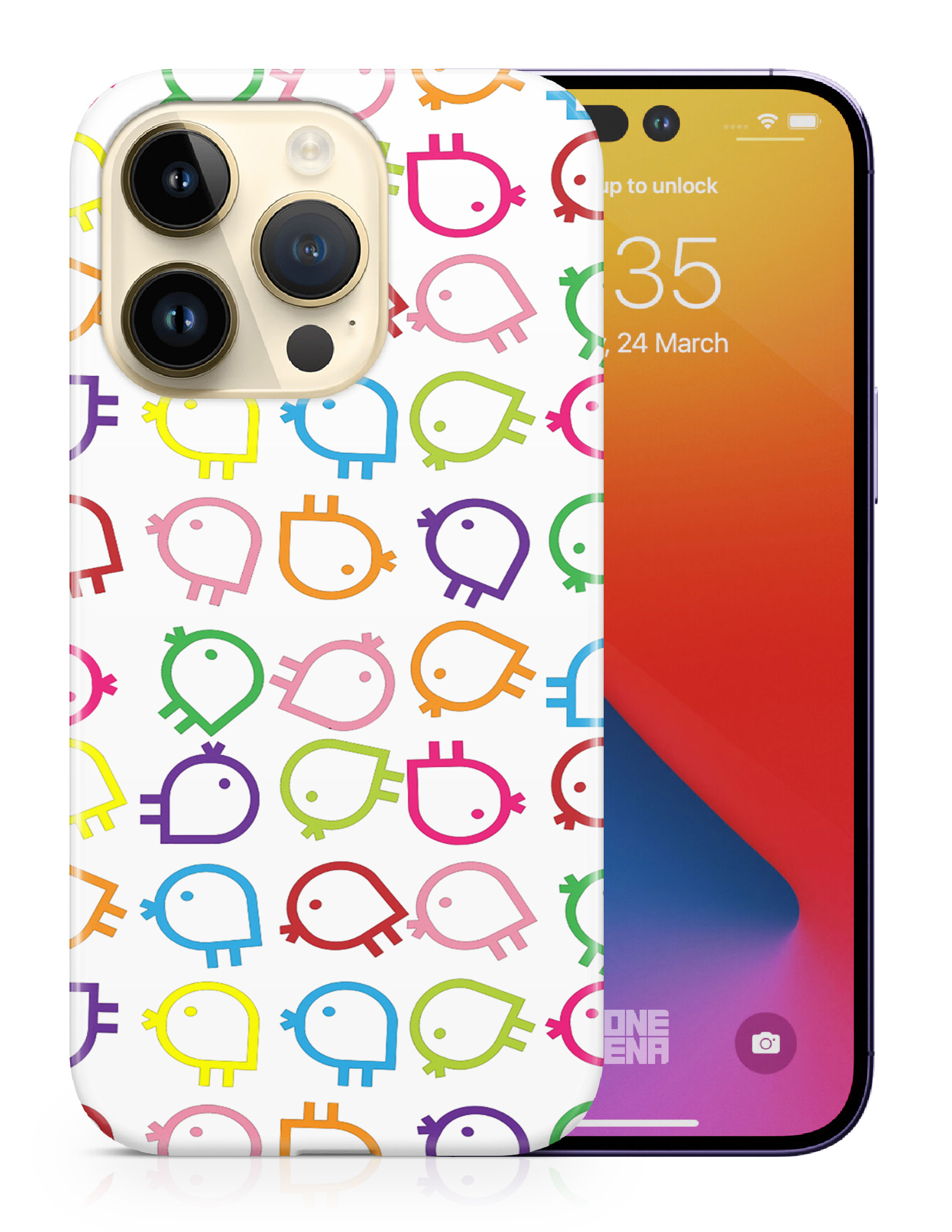 CASE COVER FOR APPLE IPHONE|RAINBOW CHICKEN PATTERN - Picture 10 of 44