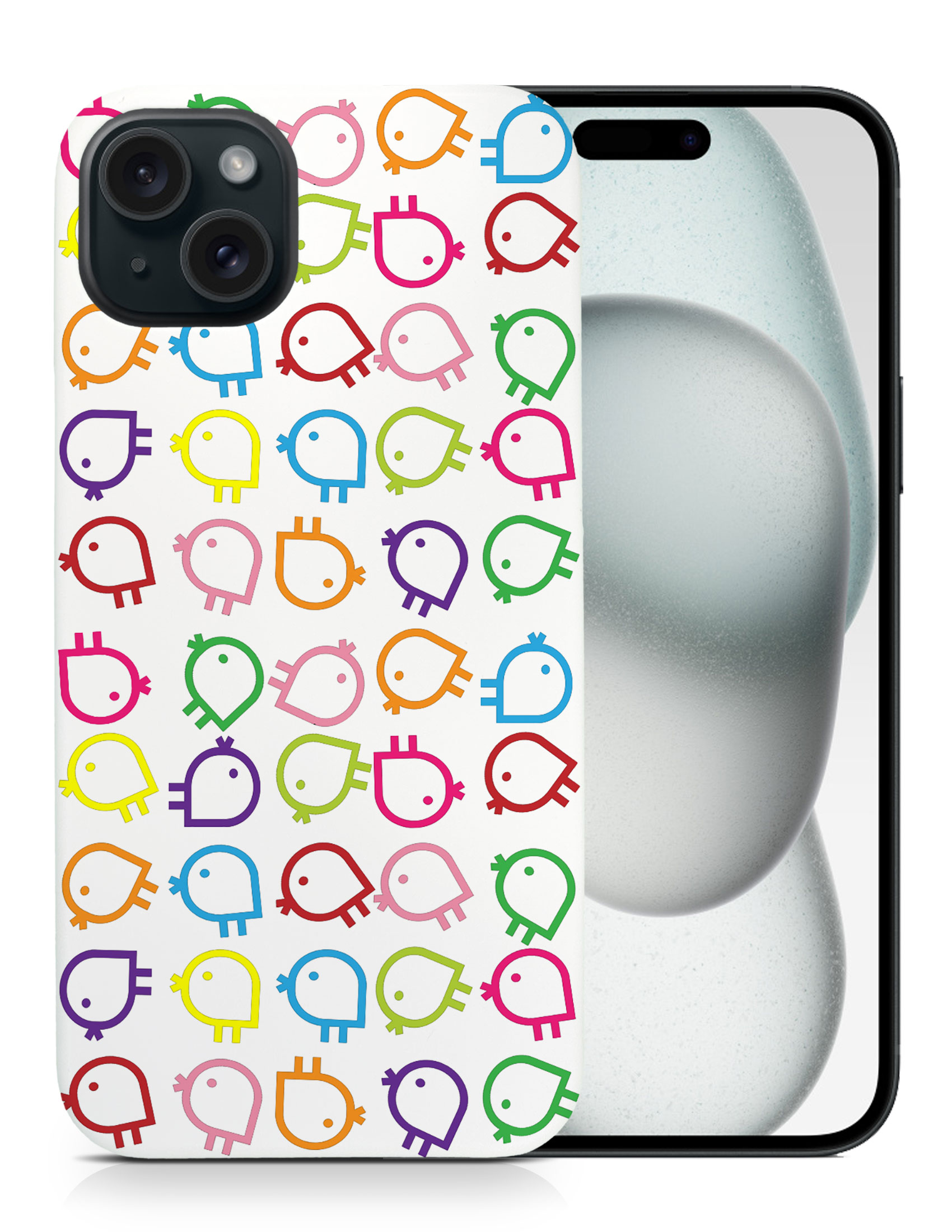CASE COVER FOR APPLE IPHONE|RAINBOW CHICKEN PATTERN - Picture 8 of 44