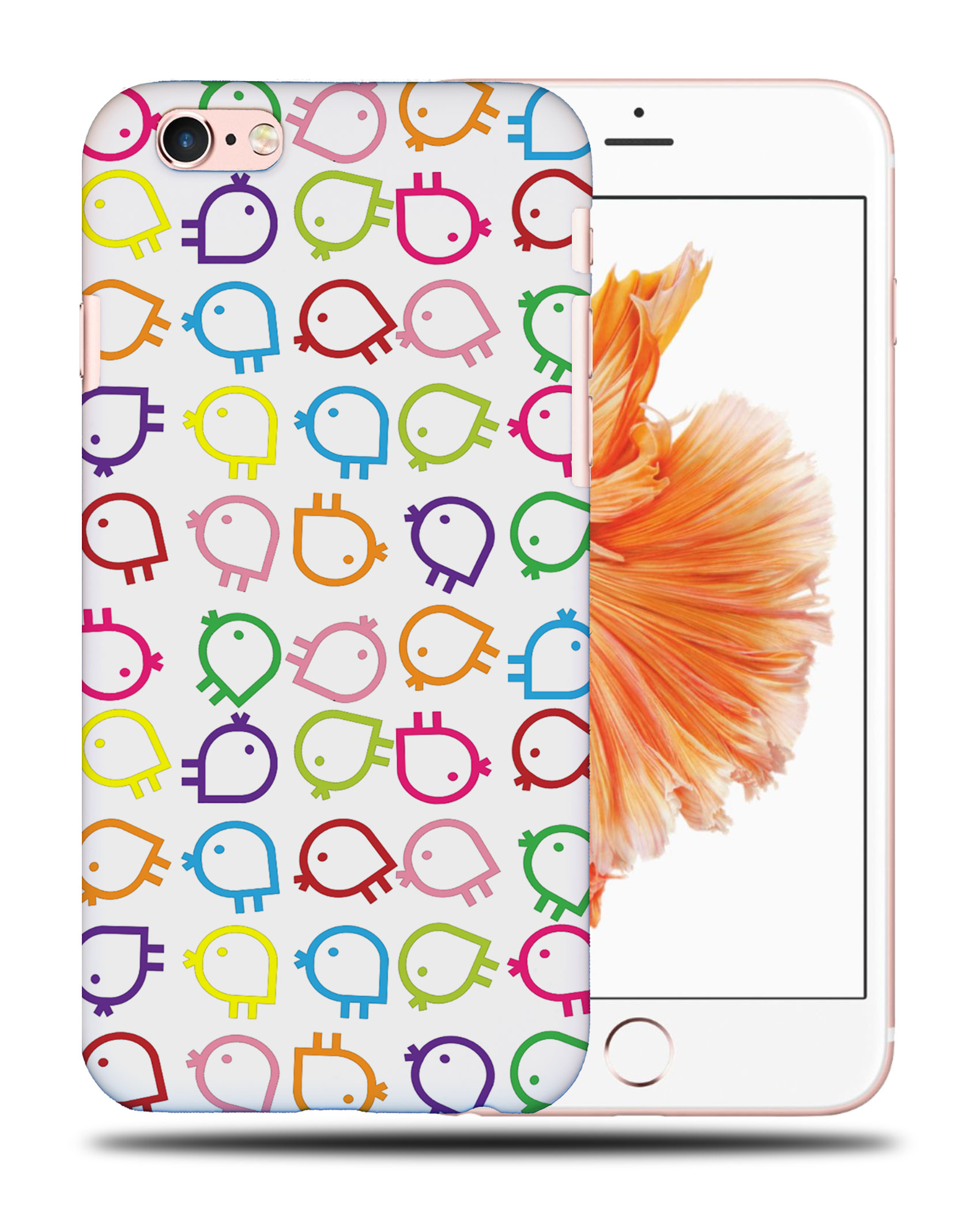 CASE COVER FOR APPLE IPHONE|RAINBOW CHICKEN PATTERN - Picture 35 of 44