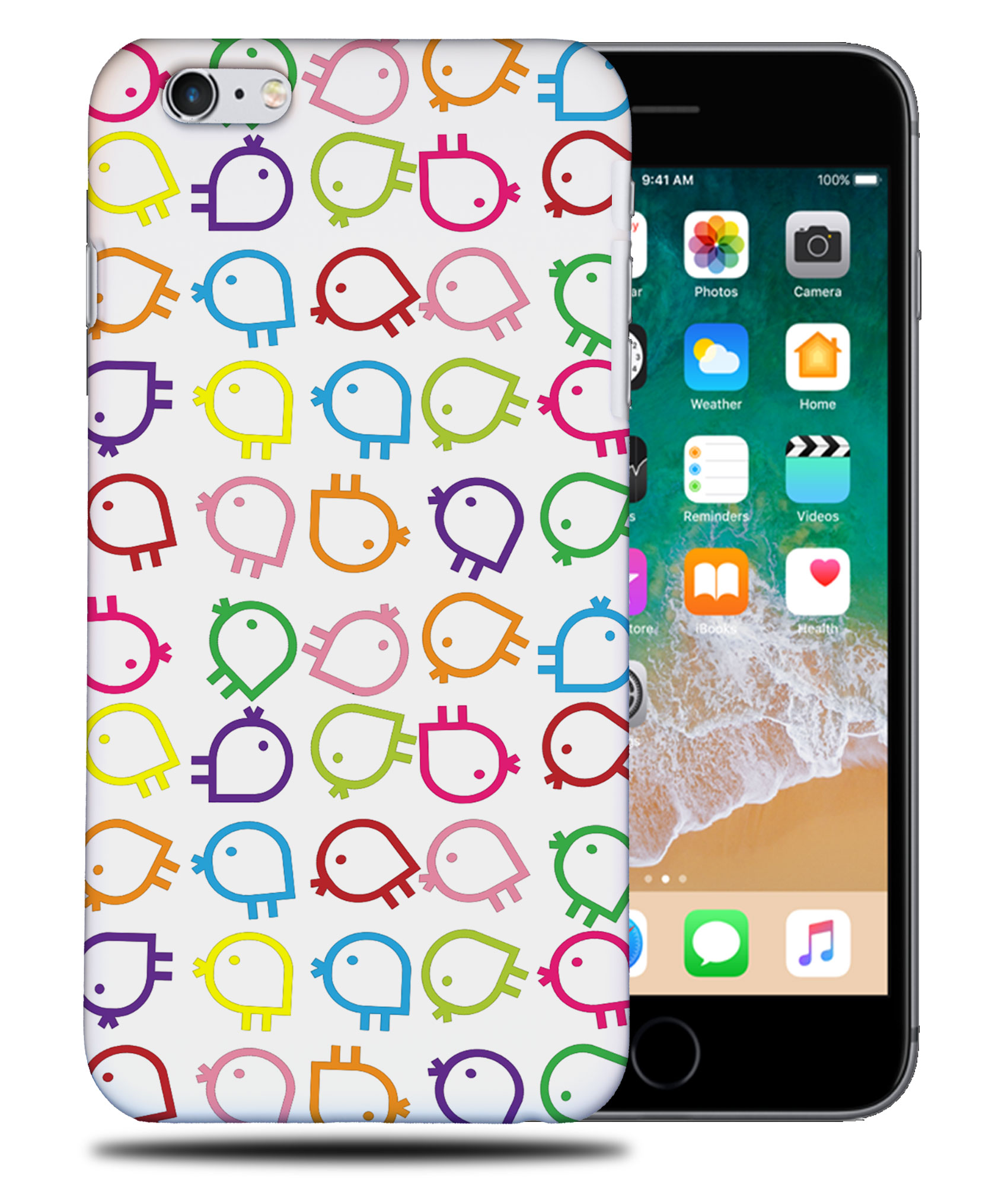 CASE COVER FOR APPLE IPHONE|RAINBOW CHICKEN PATTERN - Picture 33 of 44