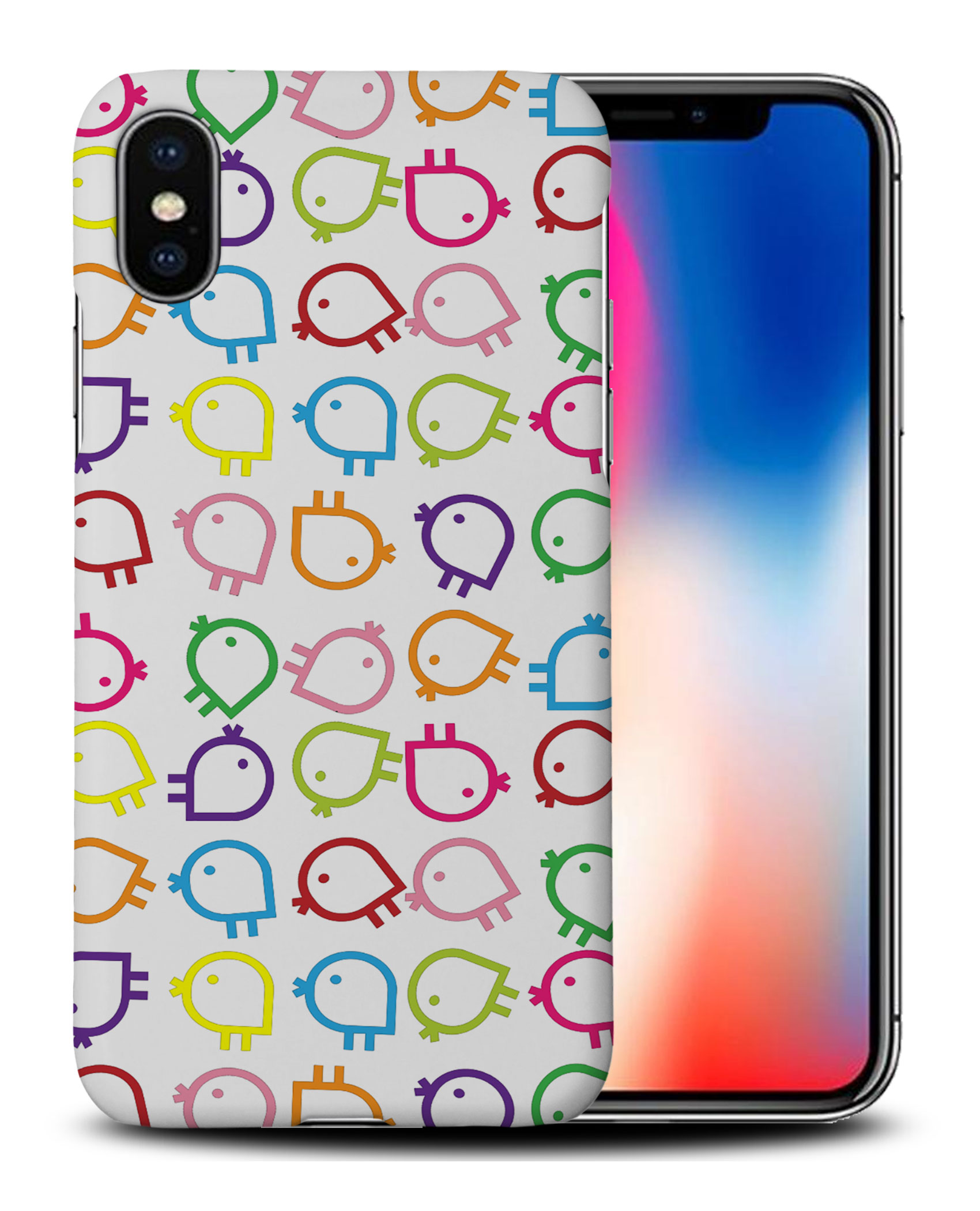 CASE COVER FOR APPLE IPHONE|RAINBOW CHICKEN PATTERN - Picture 26 of 44