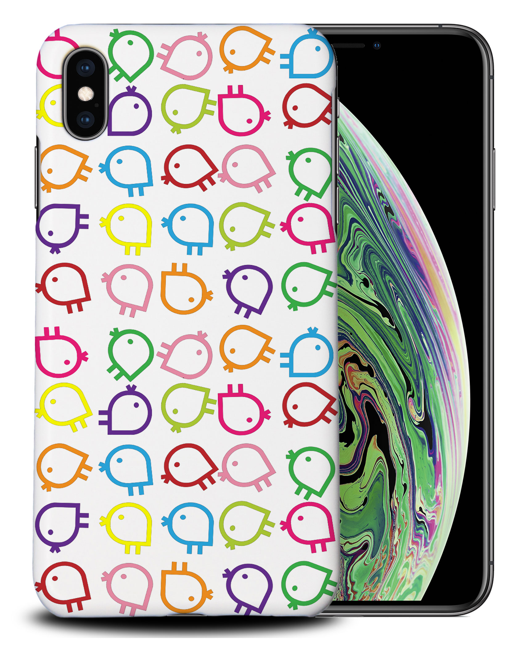 CASE COVER FOR APPLE IPHONE|RAINBOW CHICKEN PATTERN - Picture 25 of 44
