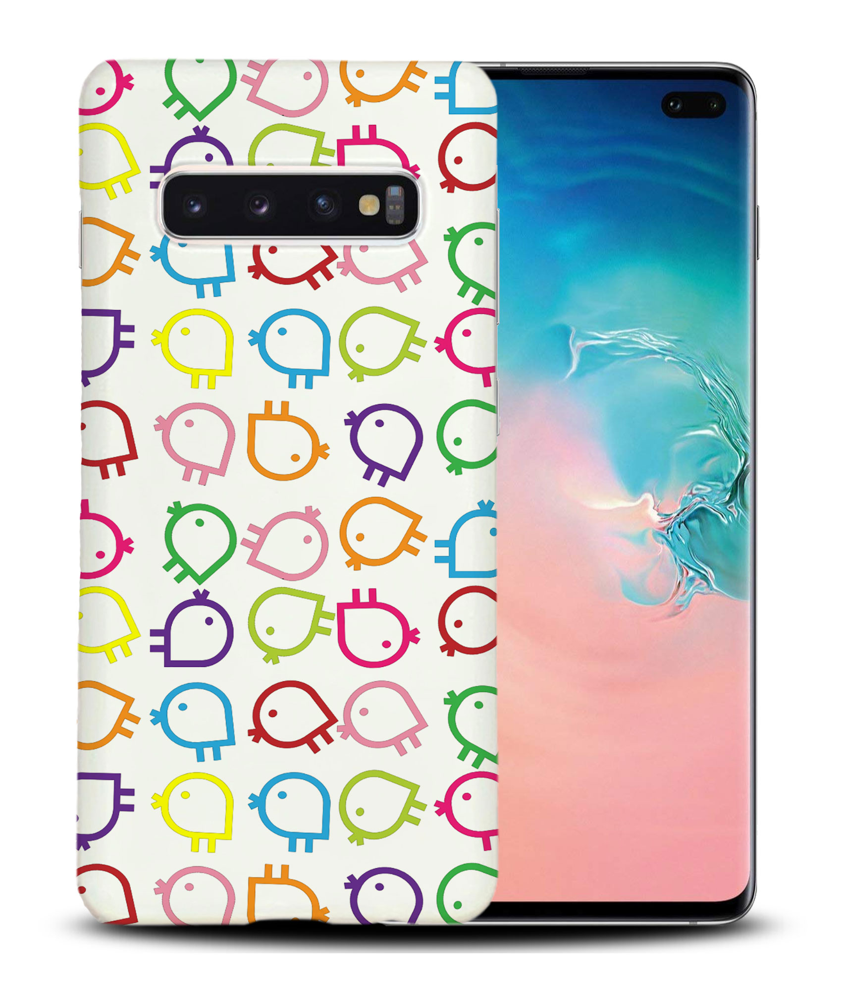 CASE COVER FOR SAMSUNG GALAXY|RAINBOW CHICKEN PATTERN - Picture 19 of 25