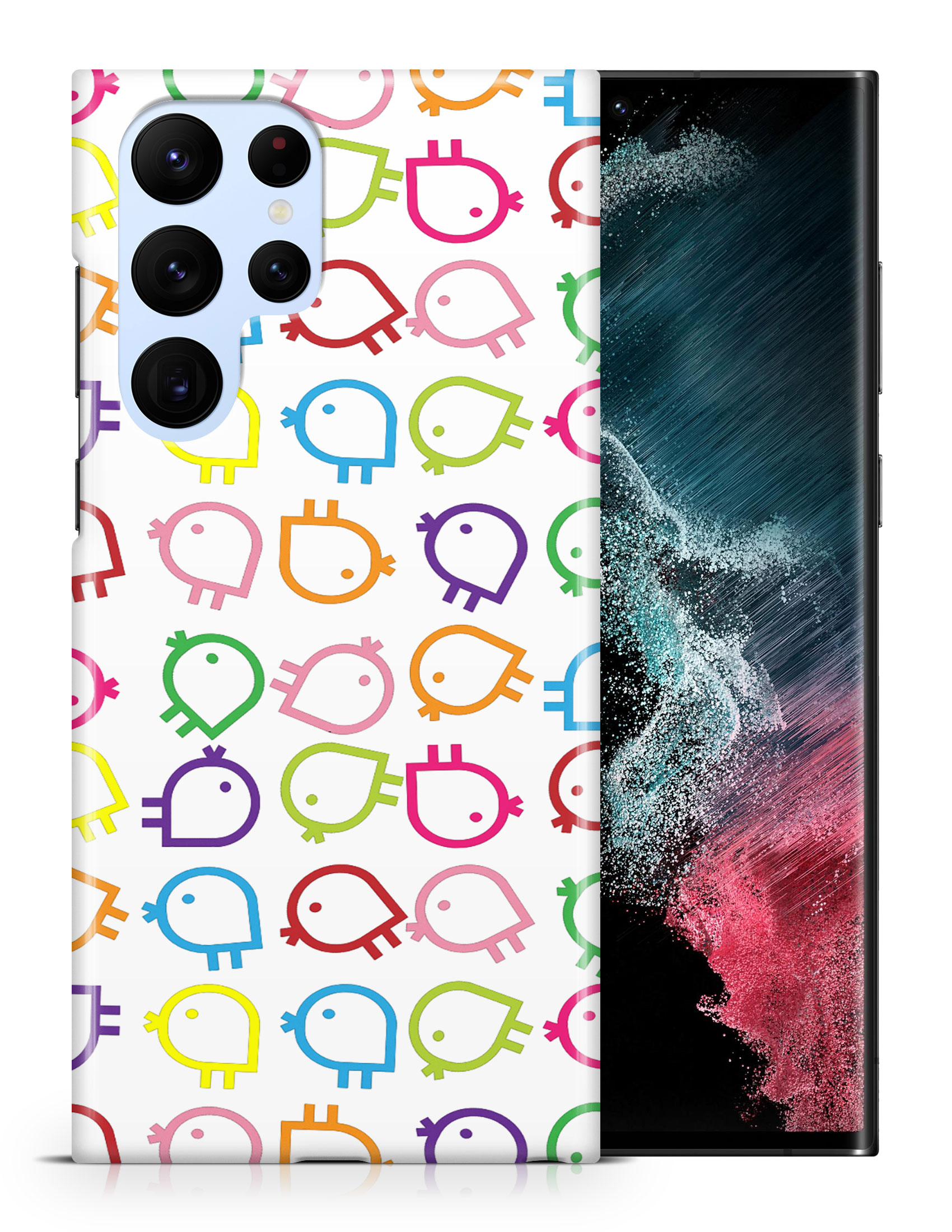 CASE COVER FOR SAMSUNG GALAXY|RAINBOW CHICKEN PATTERN - Picture 8 of 25