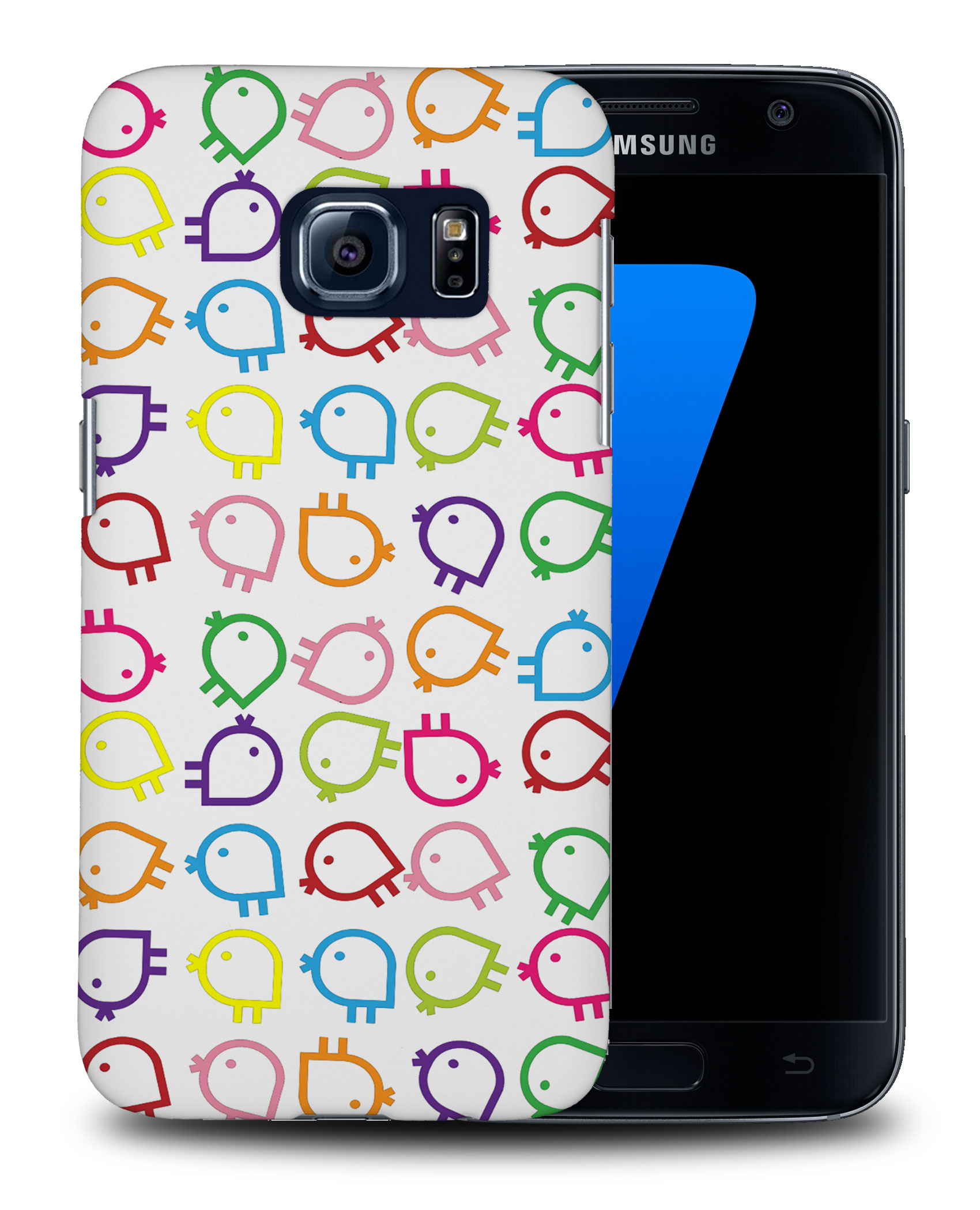 CASE COVER FOR SAMSUNG GALAXY|RAINBOW CHICKEN PATTERN - Picture 25 of 25
