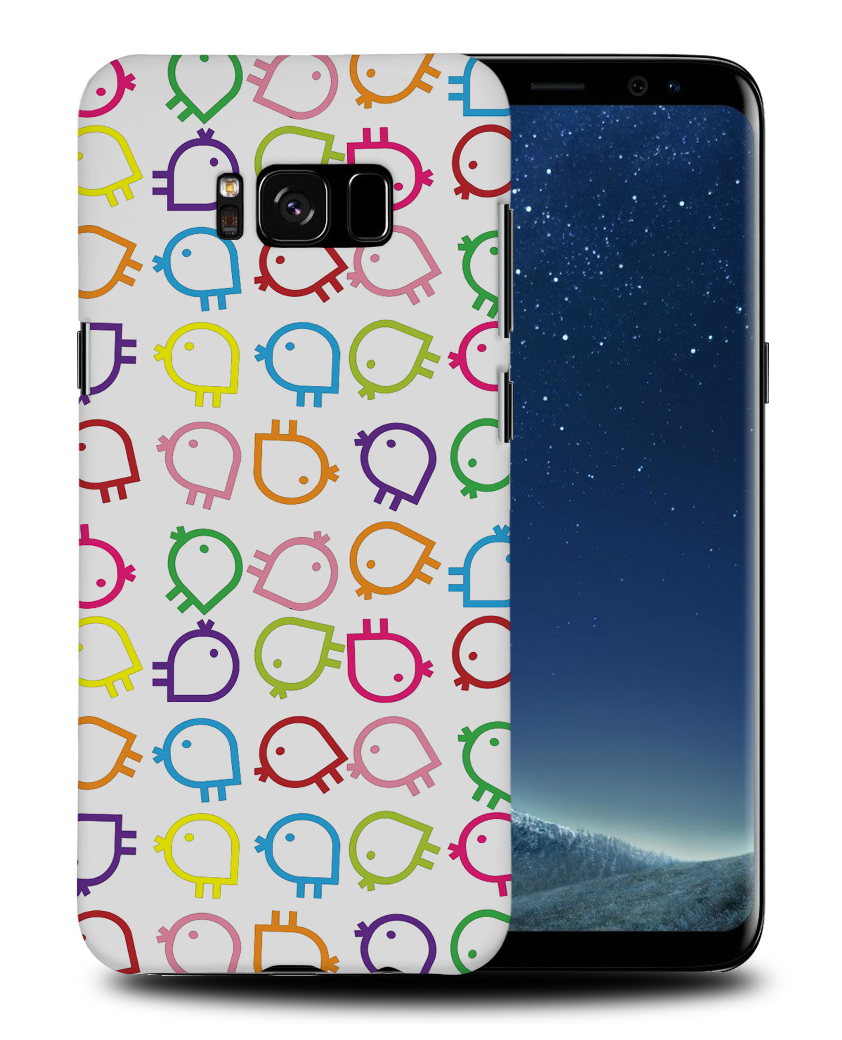 CASE COVER FOR SAMSUNG GALAXY|RAINBOW CHICKEN PATTERN - Picture 22 of 25