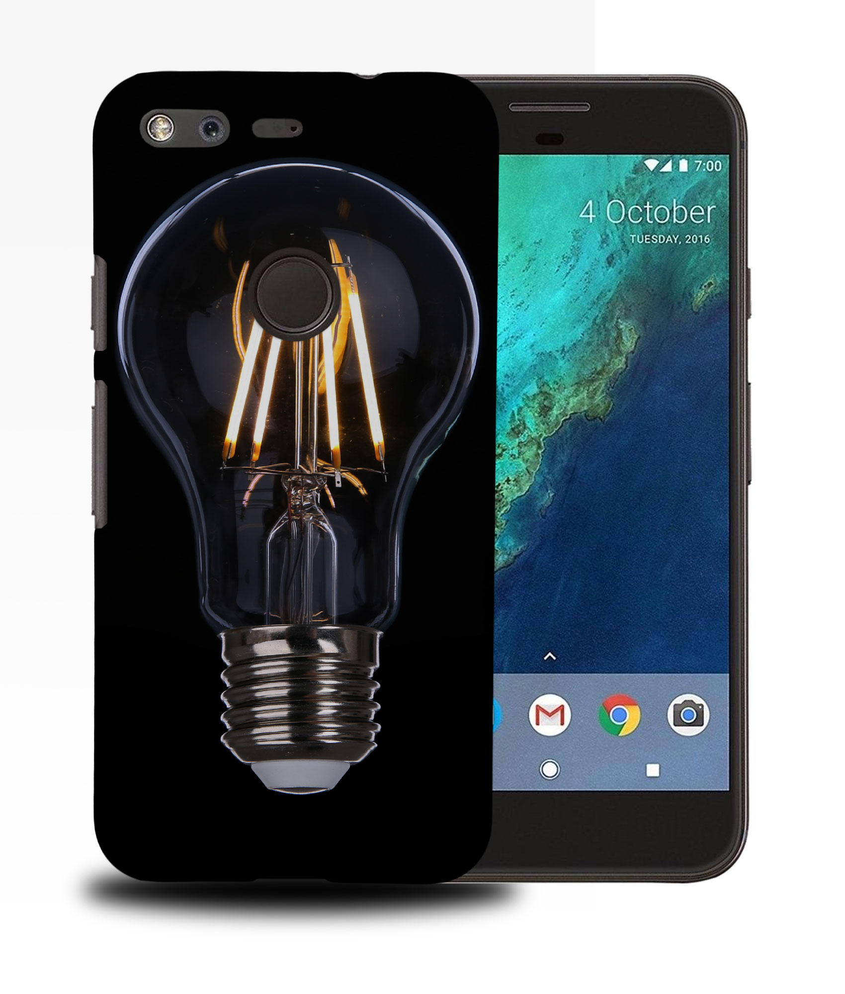 CASE COVER FOR GOOGLE PIXEL|COOL HIPSTER LIGHTBULB IN DARK #5 - Picture 11 of 11