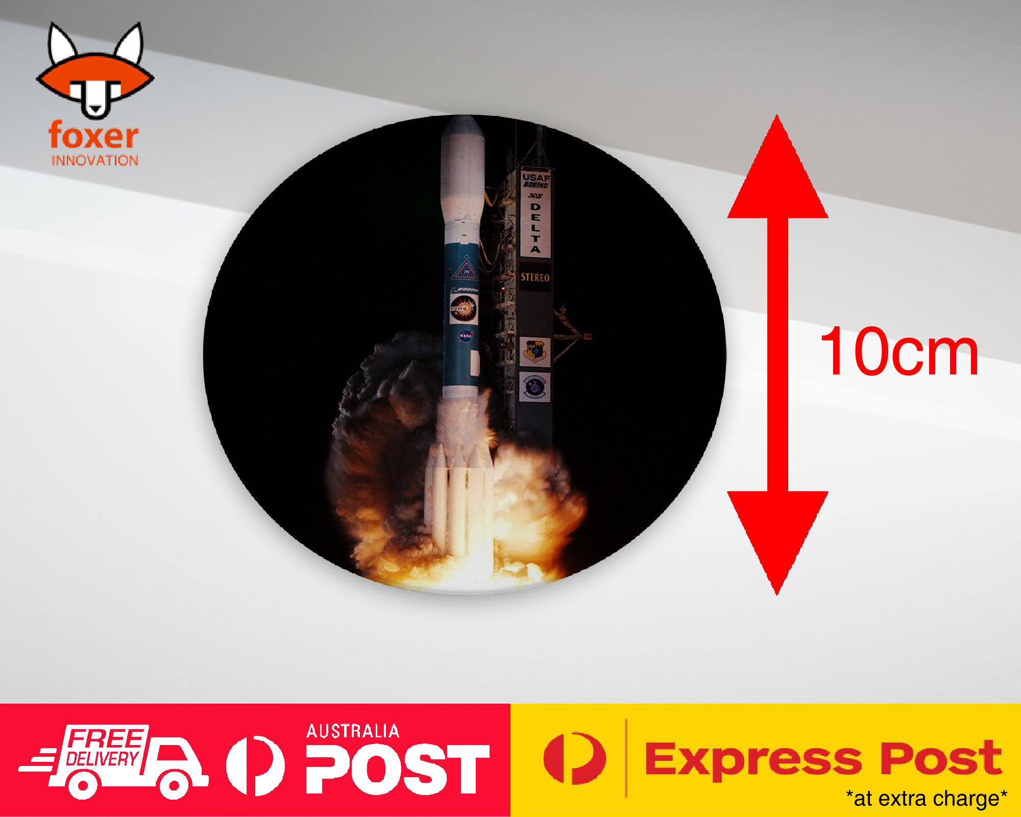 COASTER COFFEE DRINKING MAT|COOL SPACE ROCKET LAUNCH #3