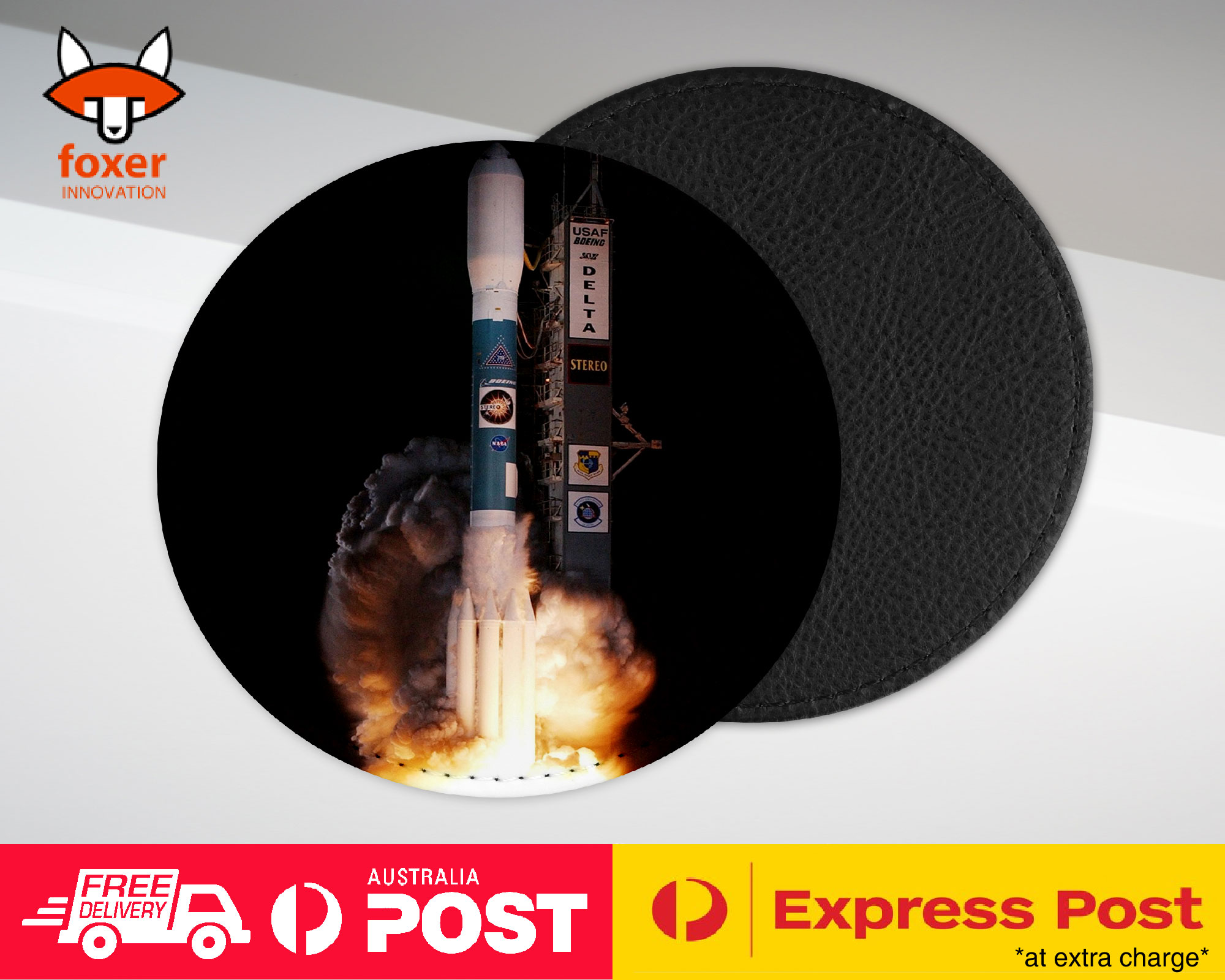 COASTER COFFEE DRINKING MAT|COOL SPACE ROCKET LAUNCH #3