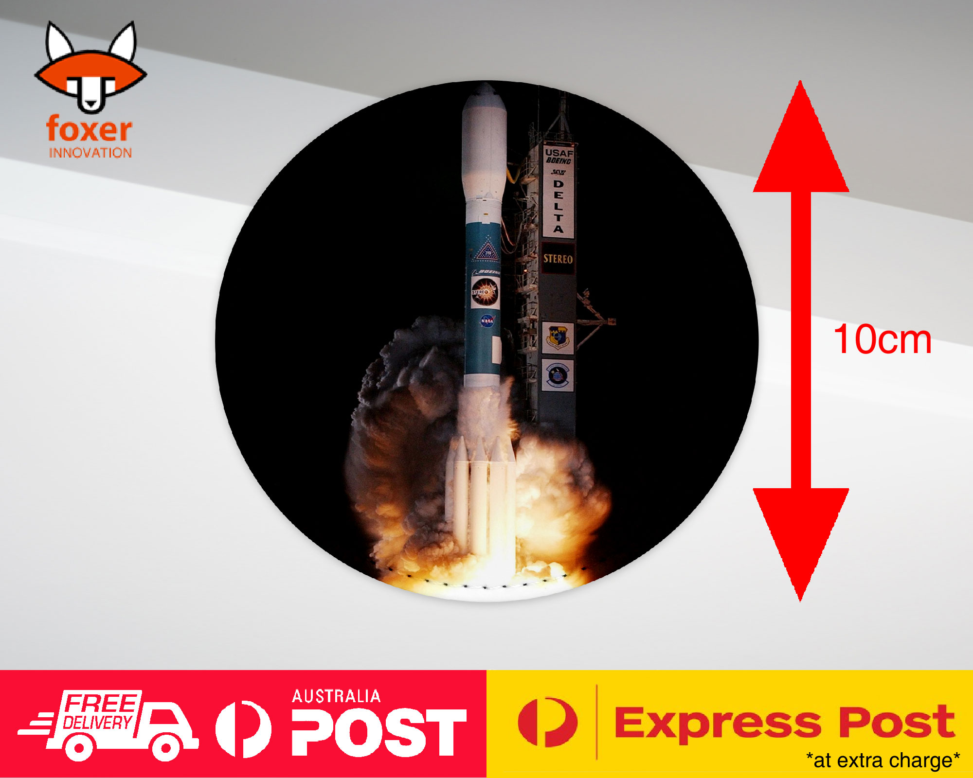 COASTER COFFEE DRINKING MAT|COOL SPACE ROCKET LAUNCH #3