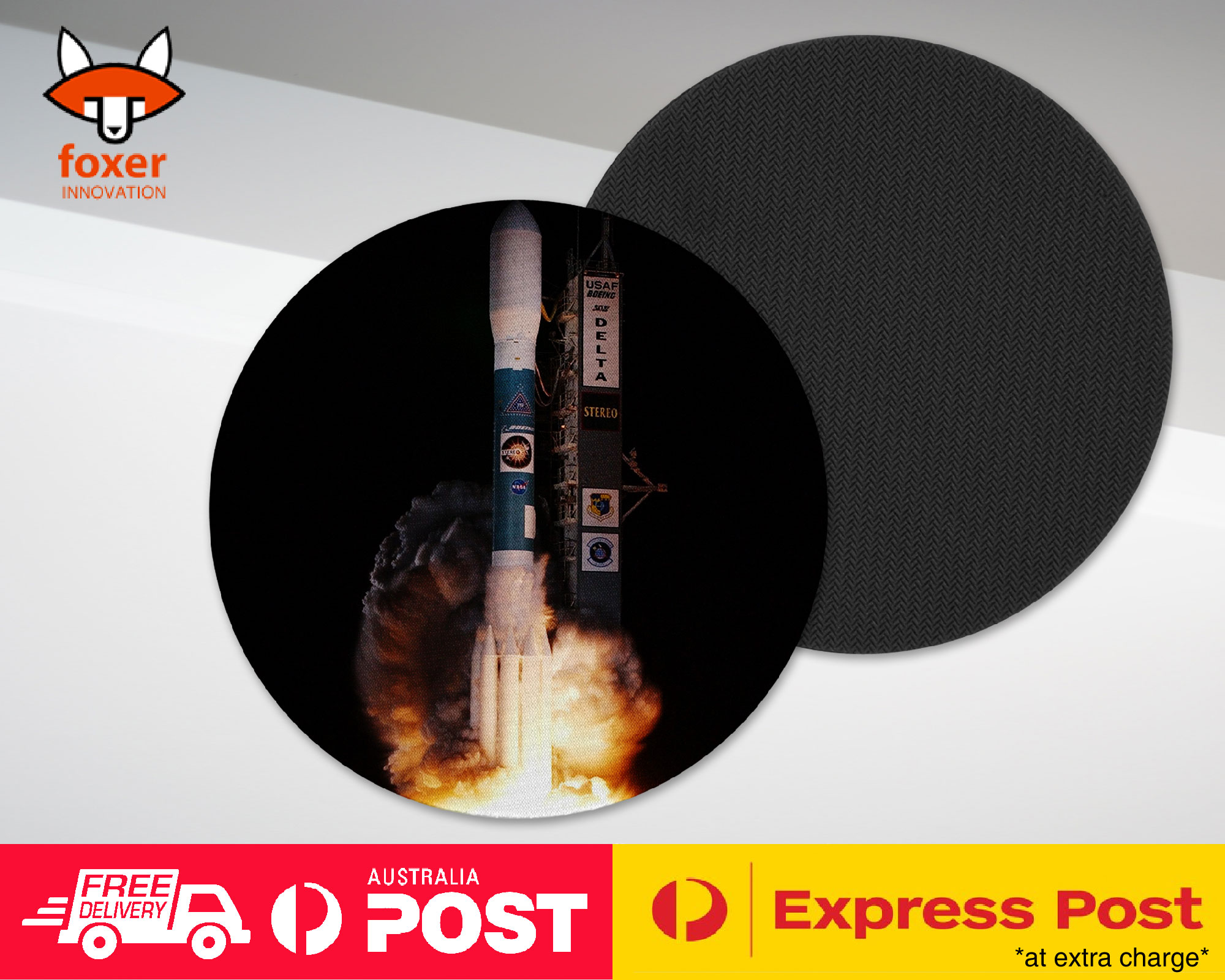 COASTER COFFEE DRINKING MAT|COOL SPACE ROCKET LAUNCH #3