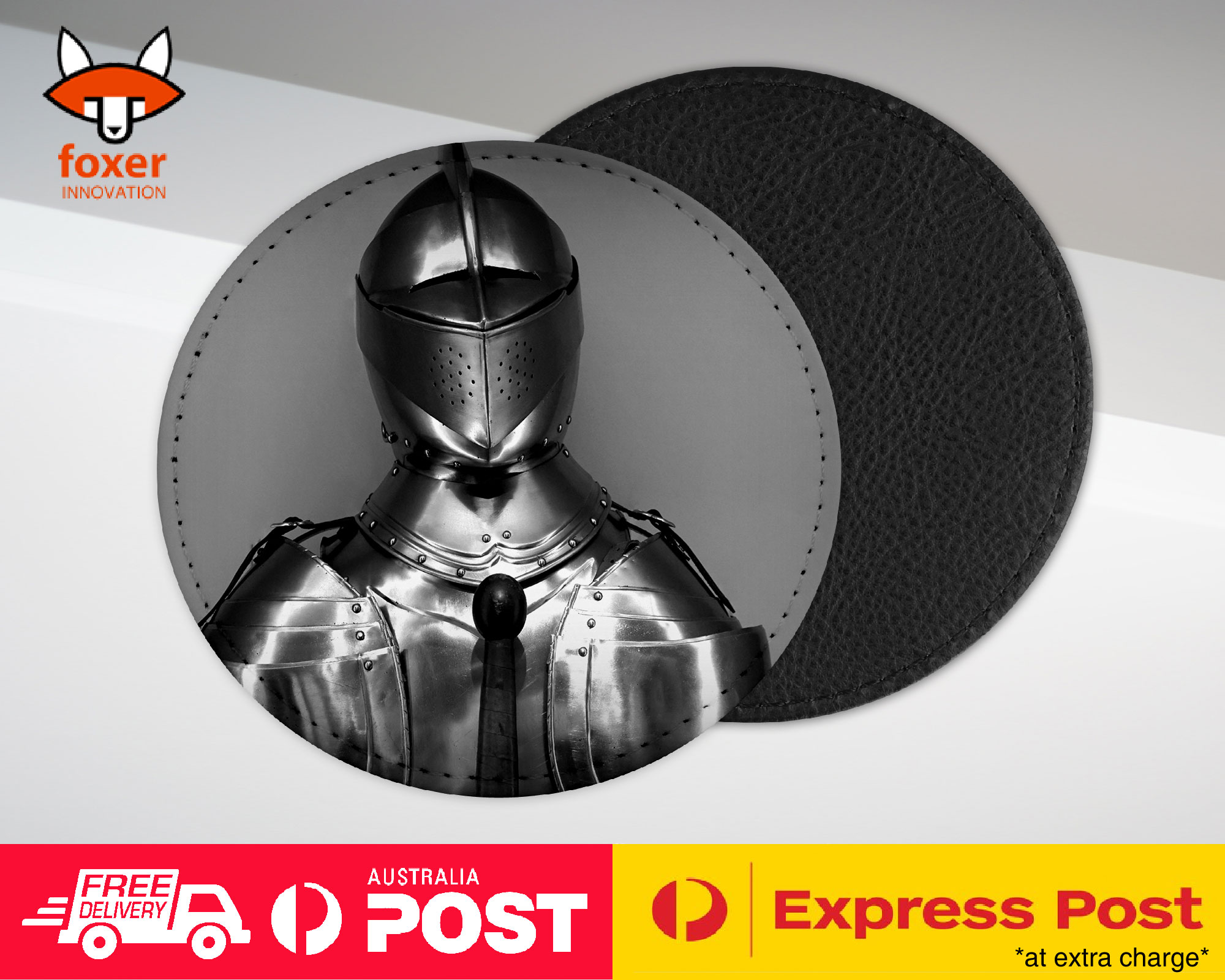 COASTER COFFEE DRINKING MAT|MEDIEVIL KNIGHT SWORDSMAN ARMOR