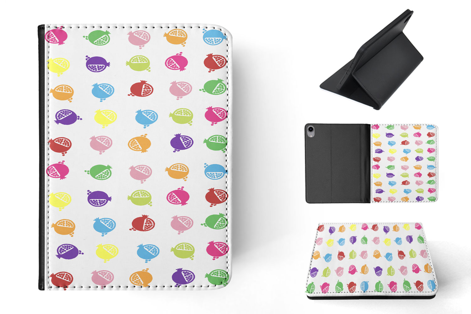 CASE COVER FOR APPLE IPAD|RAINBOW PASSIONFRUIT PATTERN