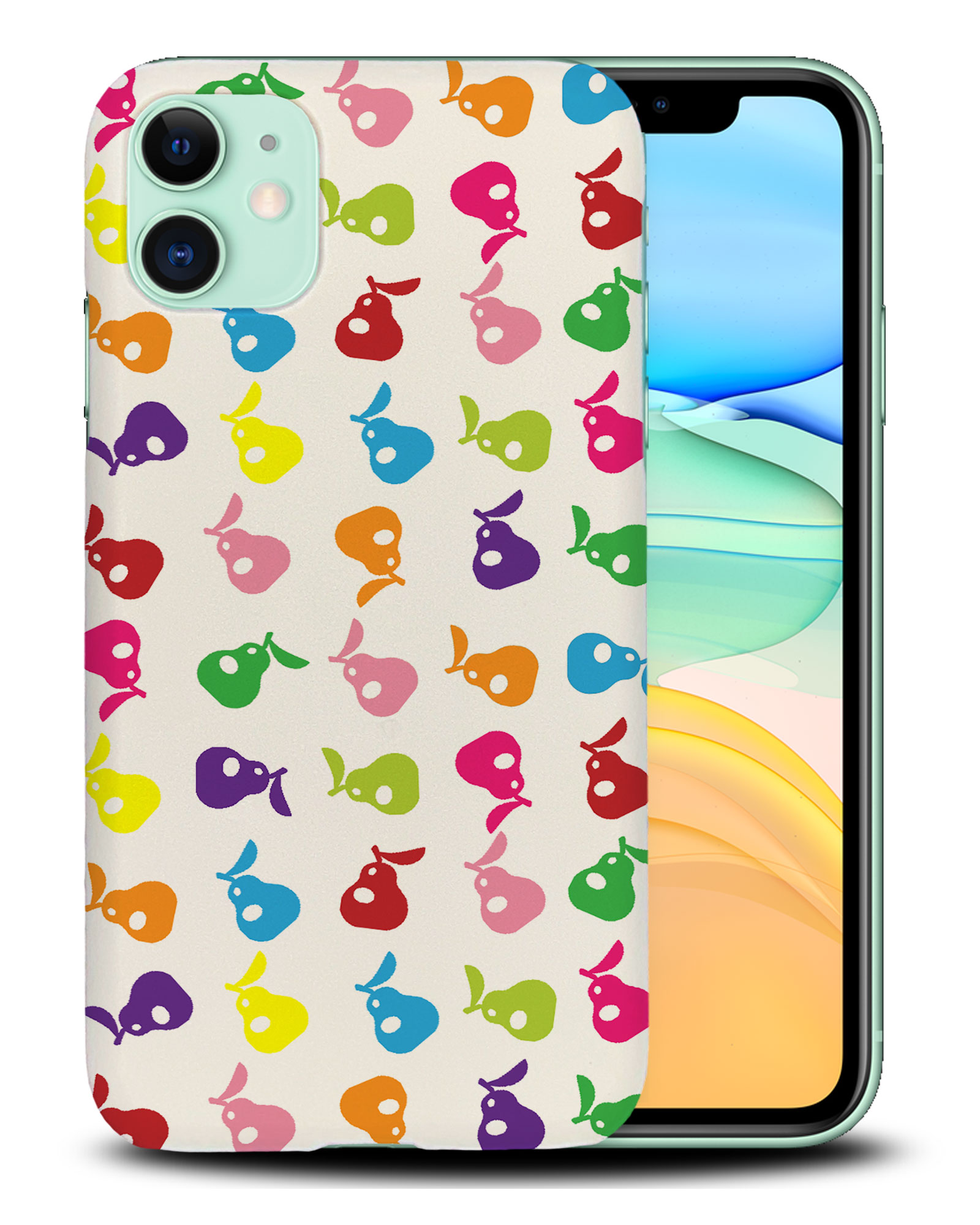 CASE COVER FOR APPLE IPHONE|CUTE RAINBOW PEAR FRUIT PATTERN - Picture 24 of 44