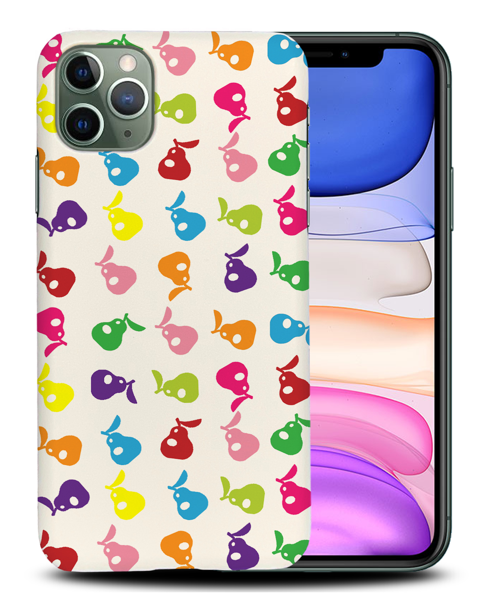 CASE COVER FOR APPLE IPHONE|CUTE RAINBOW PEAR FRUIT PATTERN - Picture 22 of 44