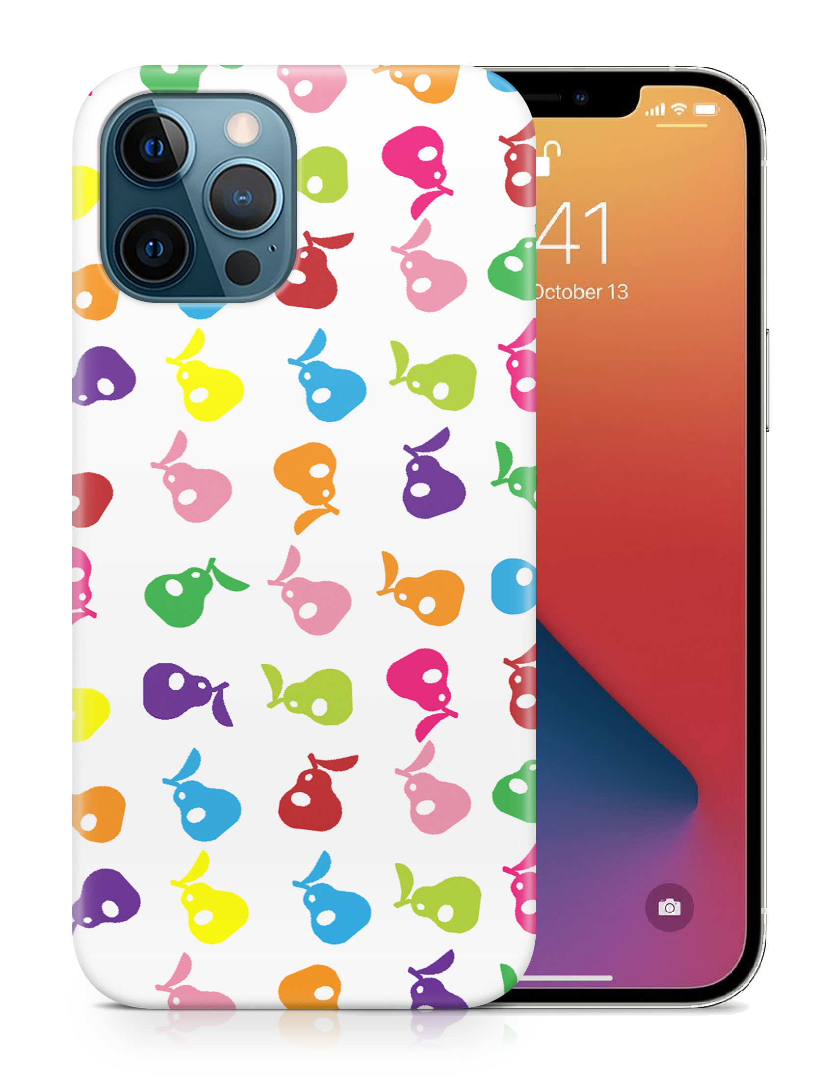 CASE COVER FOR APPLE IPHONE|CUTE RAINBOW PEAR FRUIT PATTERN - Picture 19 of 44