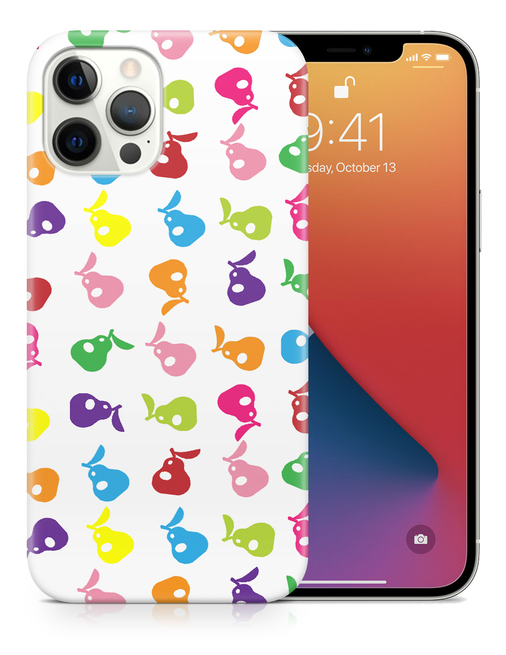 CASE COVER FOR APPLE IPHONE|CUTE RAINBOW PEAR FRUIT PATTERN - Picture 18 of 44