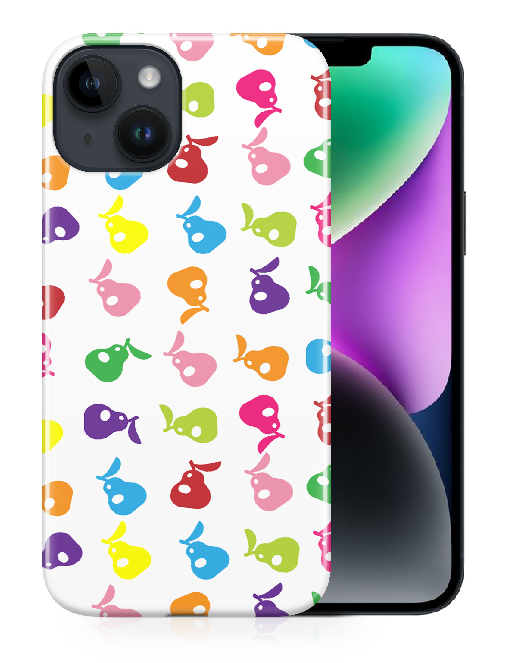 CASE COVER FOR APPLE IPHONE|CUTE RAINBOW PEAR FRUIT PATTERN - Picture 12 of 44