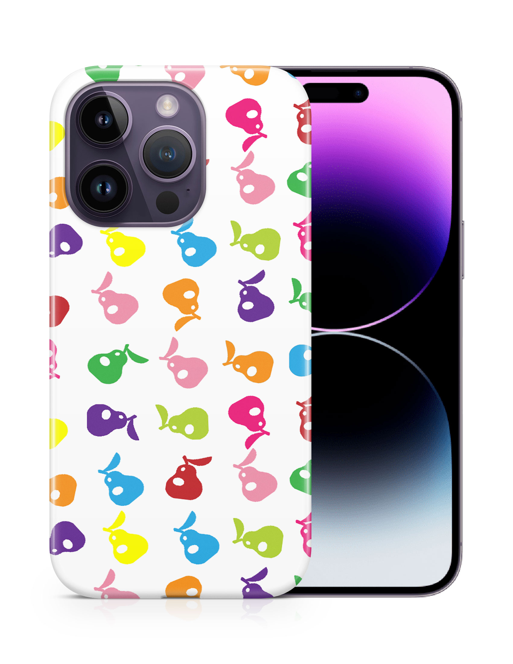 CASE COVER FOR APPLE IPHONE|CUTE RAINBOW PEAR FRUIT PATTERN - Picture 11 of 44