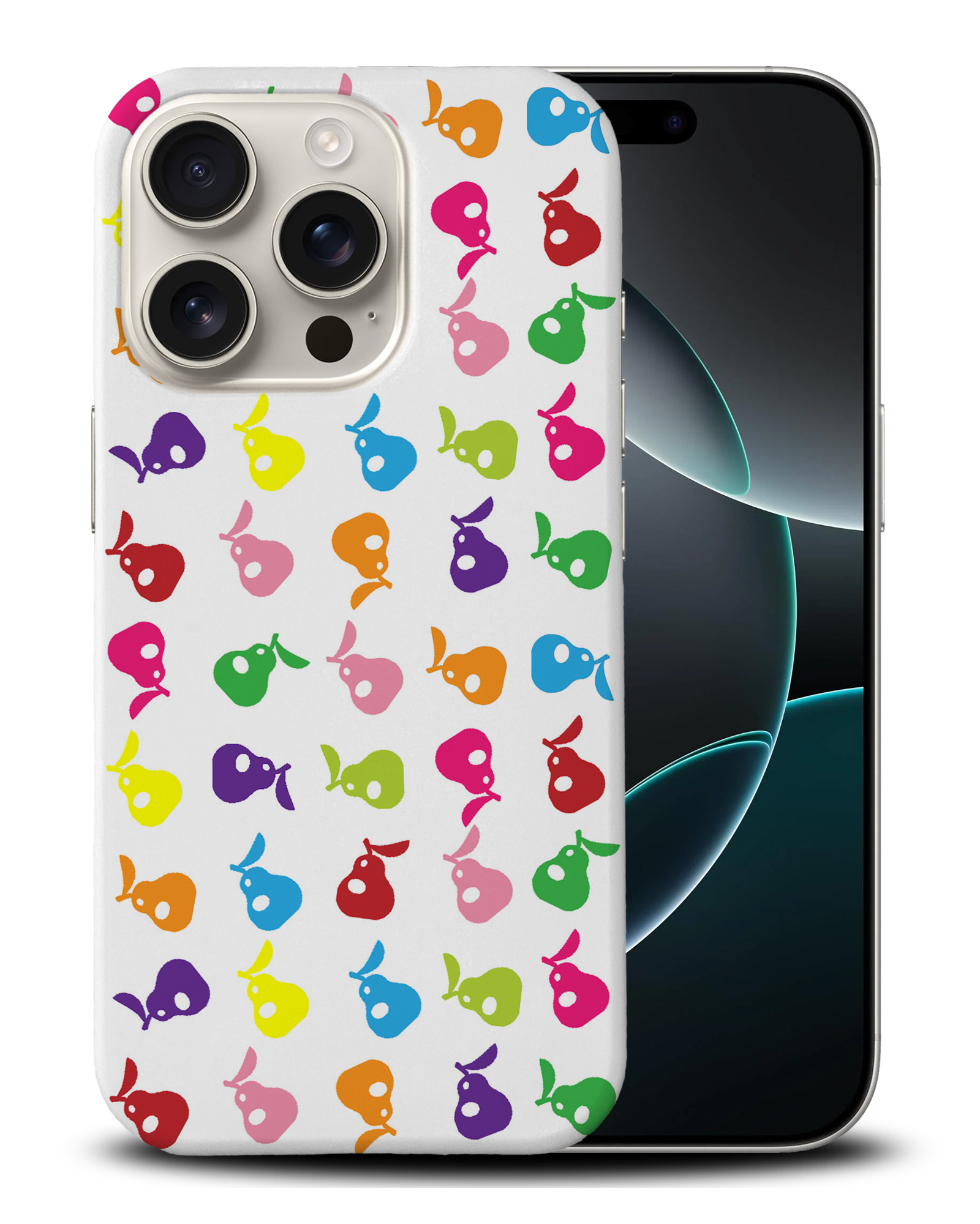 CASE COVER FOR APPLE IPHONE|CUTE RAINBOW PEAR FRUIT PATTERN - Picture 3 of 44