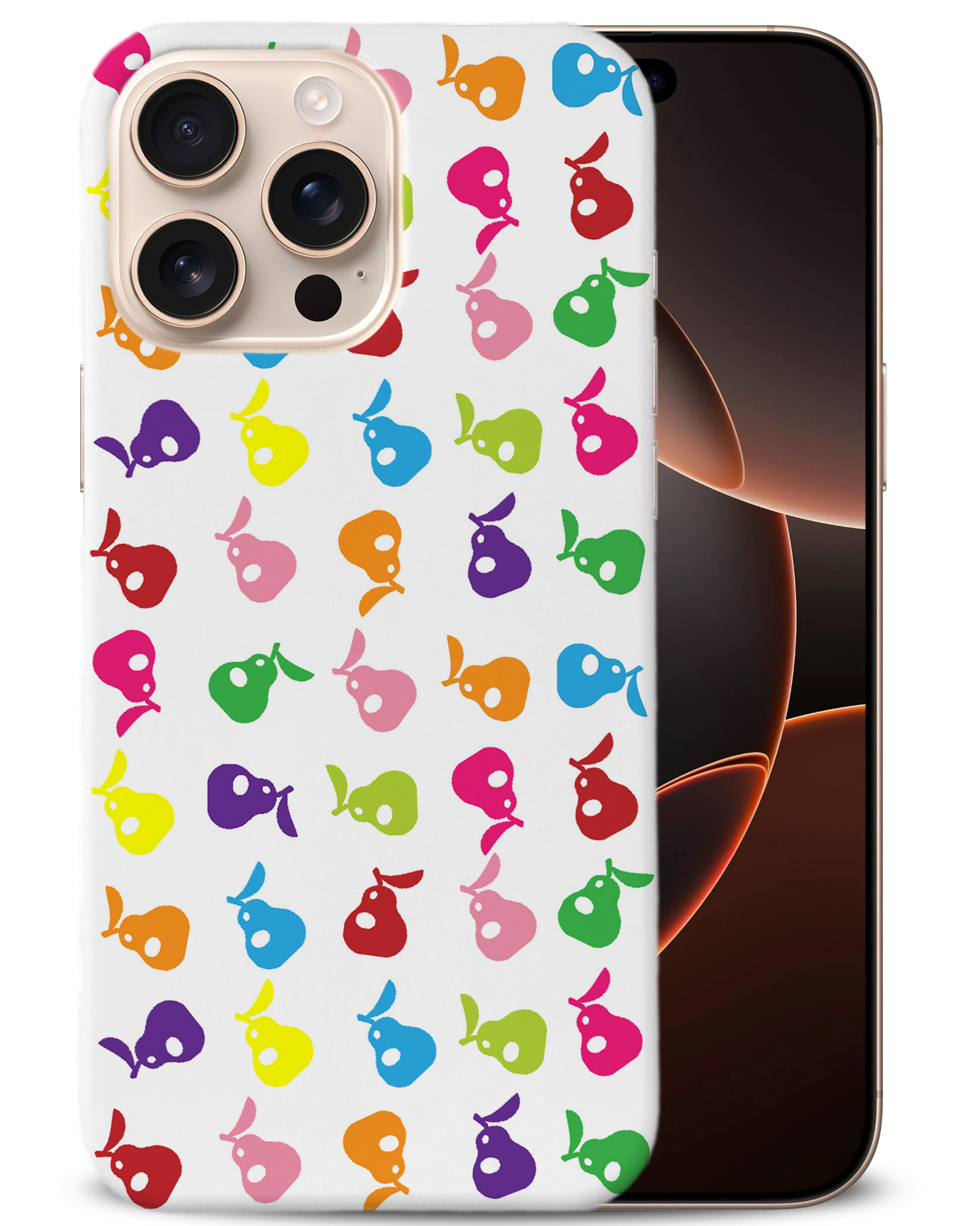 CASE COVER FOR APPLE IPHONE|CUTE RAINBOW PEAR FRUIT PATTERN - Picture 2 of 44