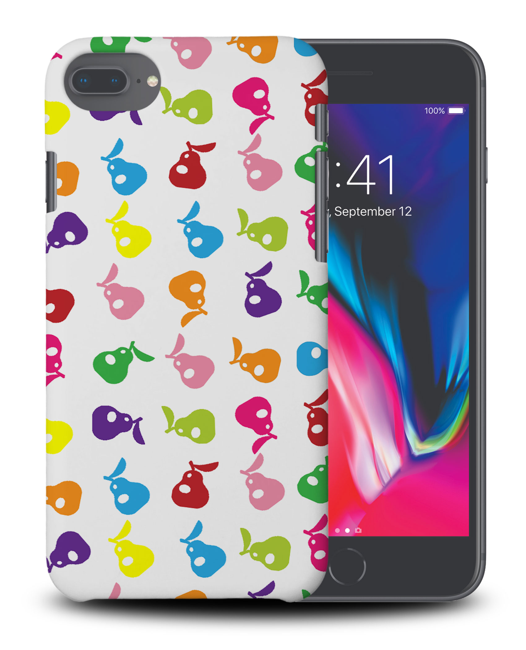 CASE COVER FOR APPLE IPHONE|CUTE RAINBOW PEAR FRUIT PATTERN - Picture 30 of 44